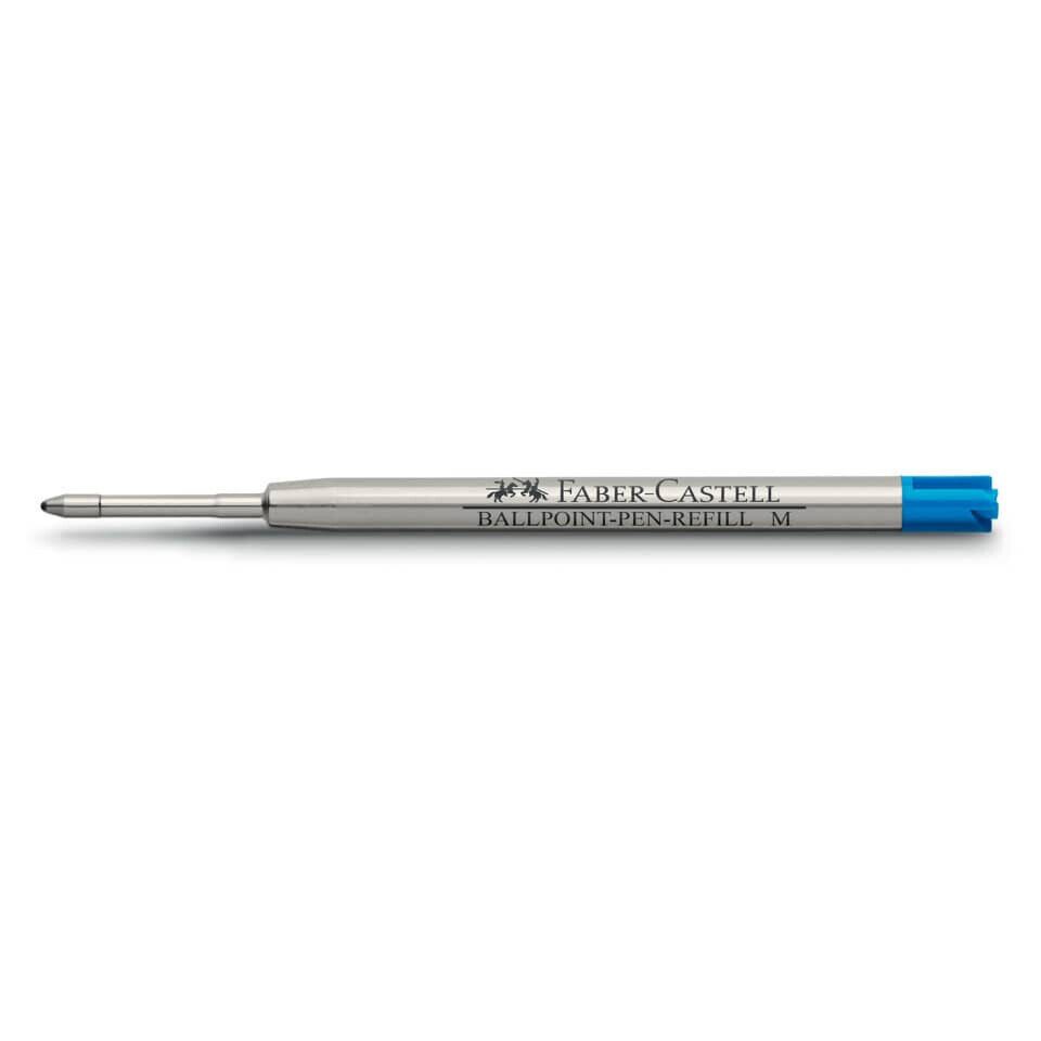 Faber-Castell Druckkugelschreiber 10x FABER-CASTELL 148741 Kulimine M blau Kugelschreiber-Mine