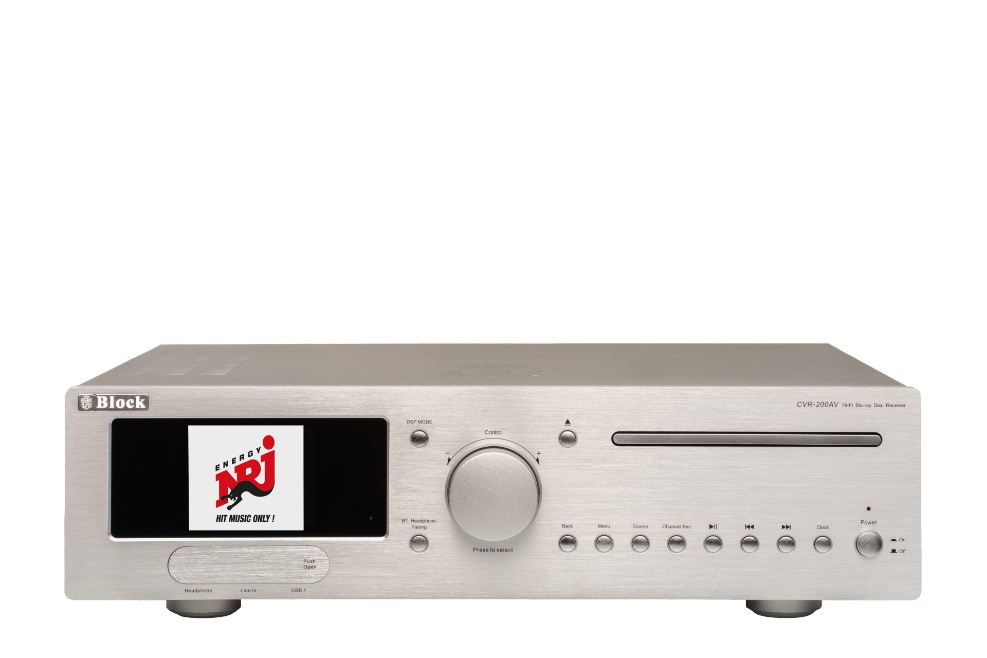 Block CVR-200 AV 7.1 Receiver mit Blu-ray, 7x100W, DAB+, ARC 7.1-Kanal-AV-Netzwerk-Receiver