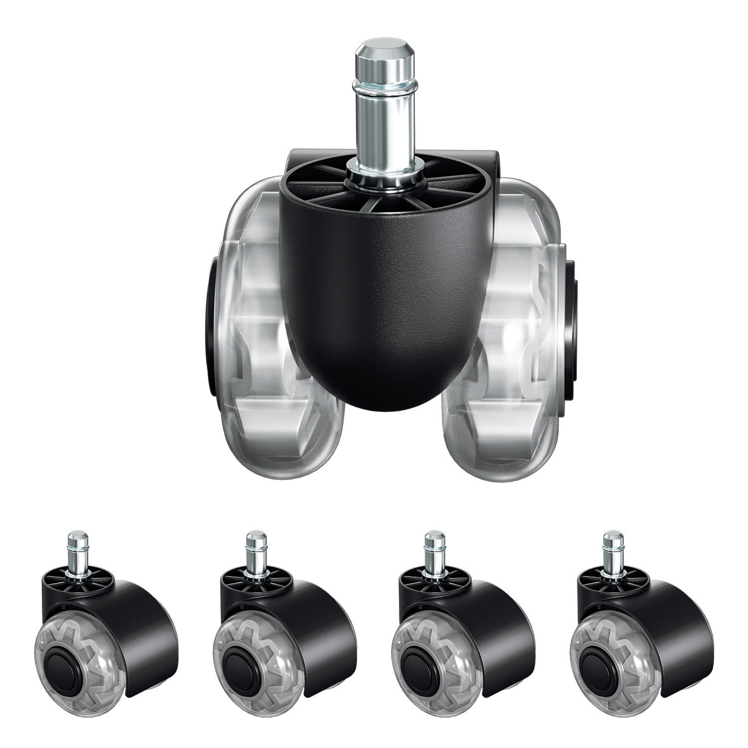 Clanmacy Stuhlrolle 5 Bürostuhlrollen 11x22mm,360 Grad günstig online kaufen