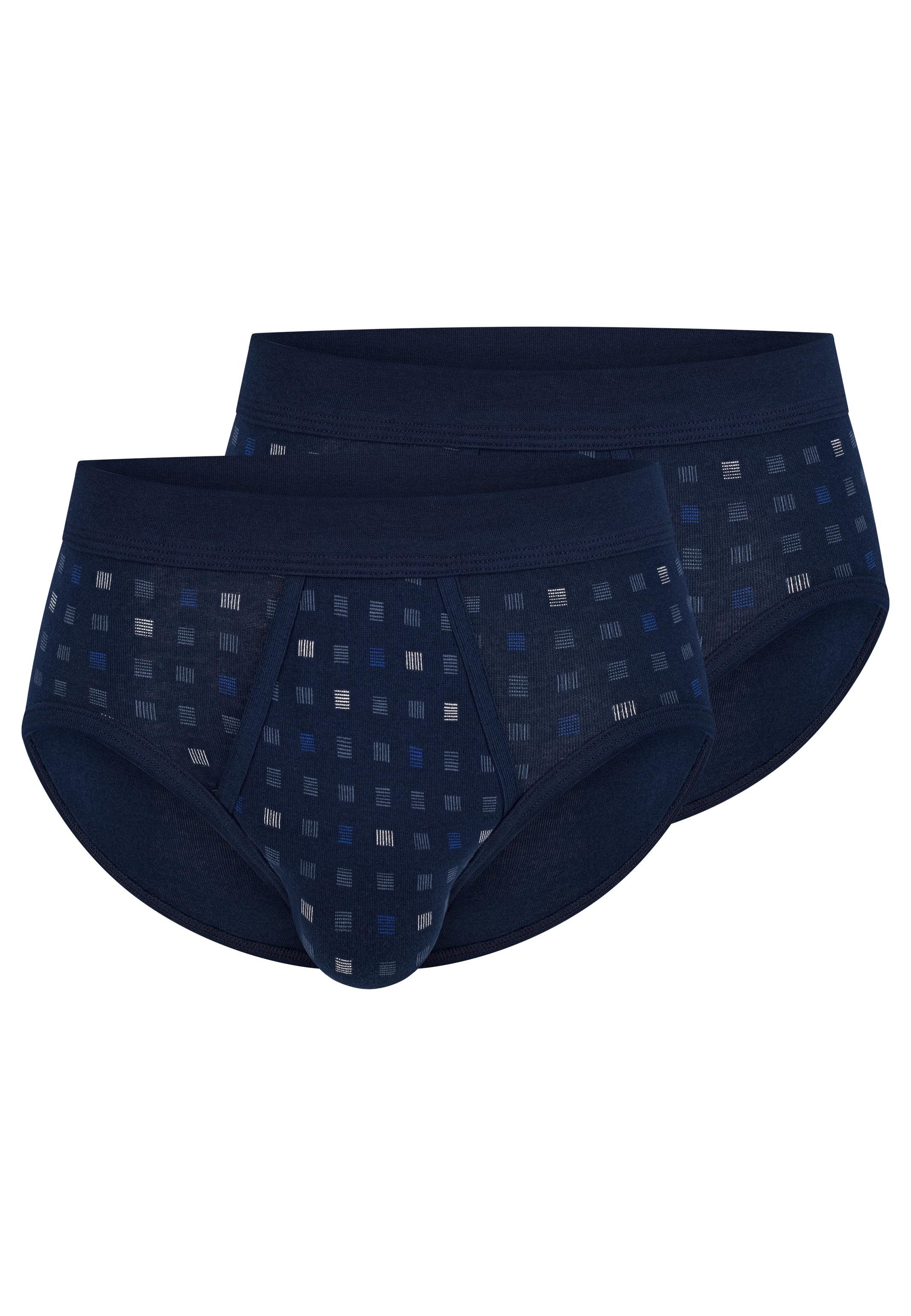 Schiesser Slip 2er Pack Cotton Essentials Feinripp (Spar-Set, 2-St) Sportslip / Unterhose - Baumwolle - mit Eingriff - Strapazierfähig