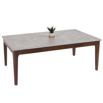 MCW Couchtisch MCW-M55-C, Kunststoff-Schoner zum Schutz des Bodens, Gestell aus Massiv-Holz