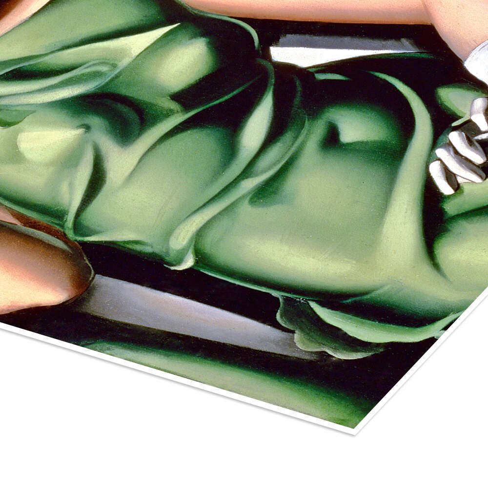 Posterlounge Wandbild Junge Dame mit Handschuhen, Tamara de Lempicka, erhältlich als Poster, Leinwandbild, Wandsticker oder Acrylglasbild