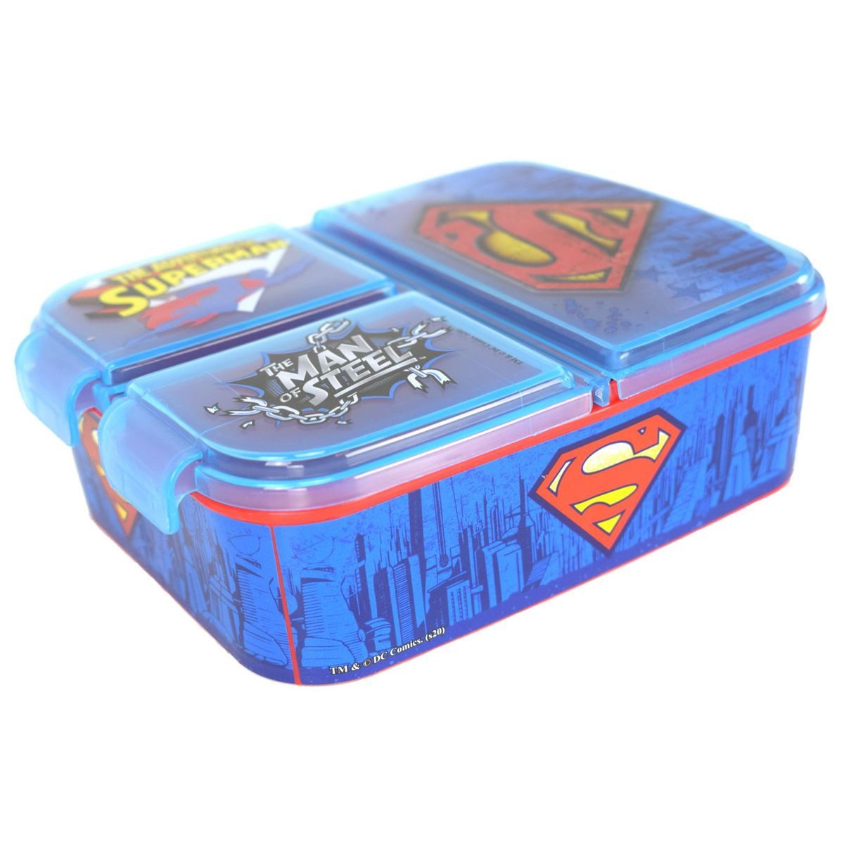 Stor Lunchbox Brotdose für Kinder mit 3 Fächern verschiedene Motive, Kunststoff, authentisches Design