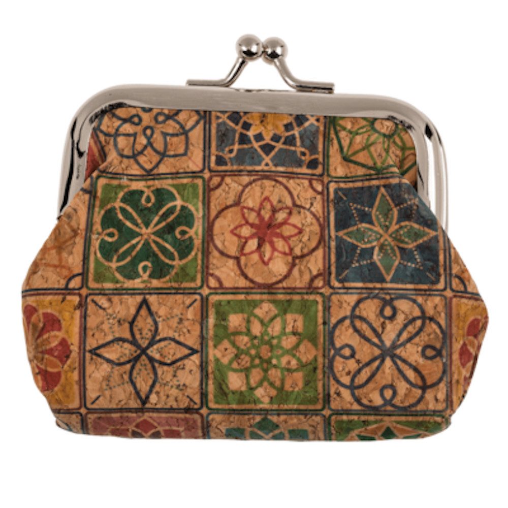 LK Trend & Style Mini Geldbörse aus Kork mit Mandala Motiv (Boho Style), Fu günstig online kaufen