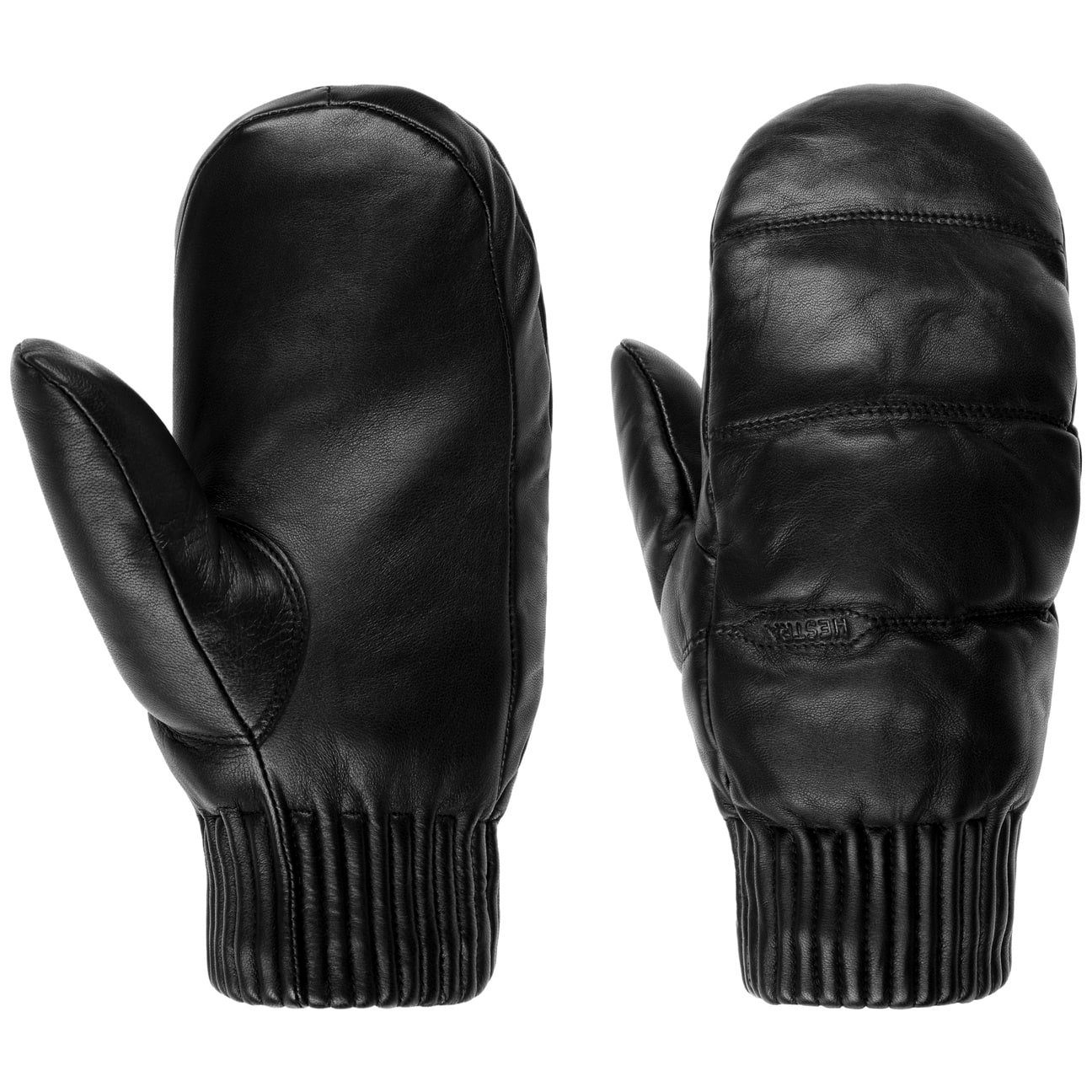 Hestra Lederhandschuhe Lederhandschuhe mit Futter schwarz