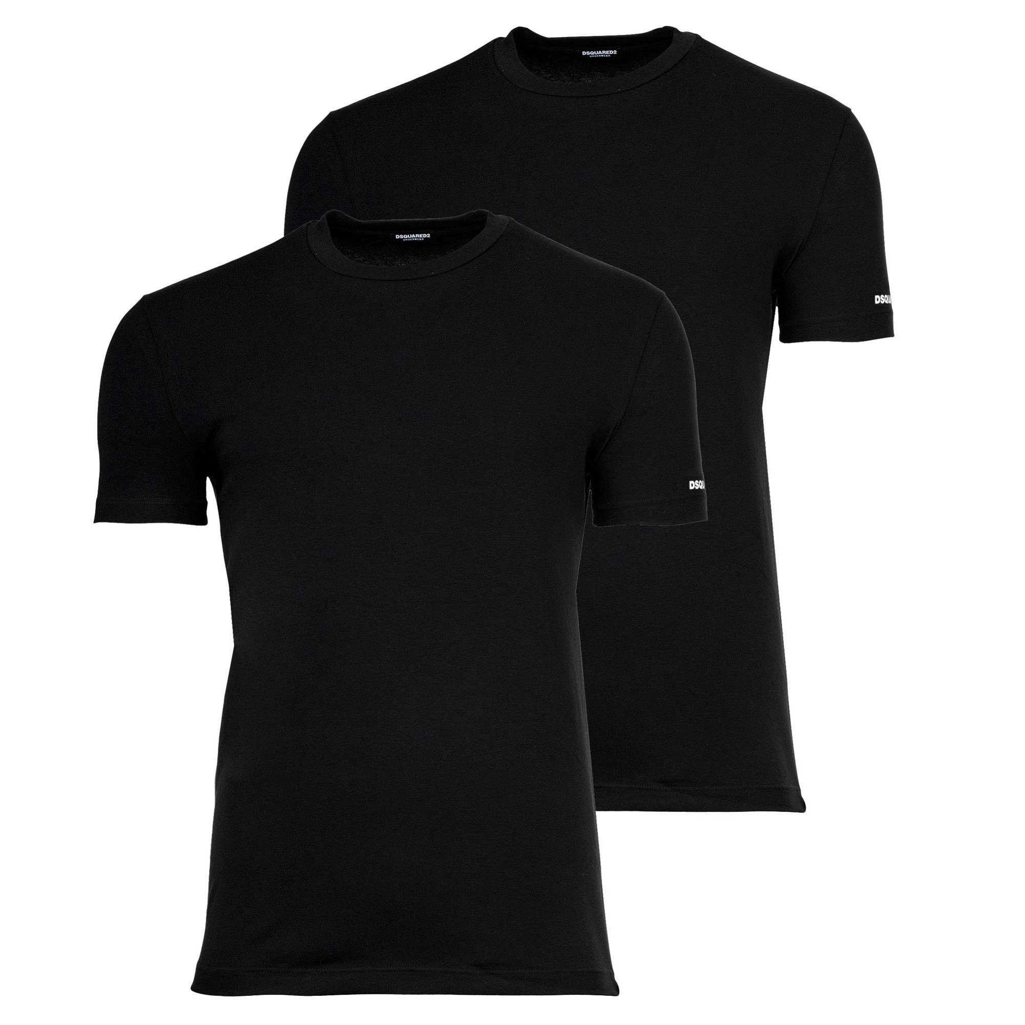 Dsquared2 T-Shirt Herren T-Shirt 2er Pack Baumwolle (Packung, 2er Pack)