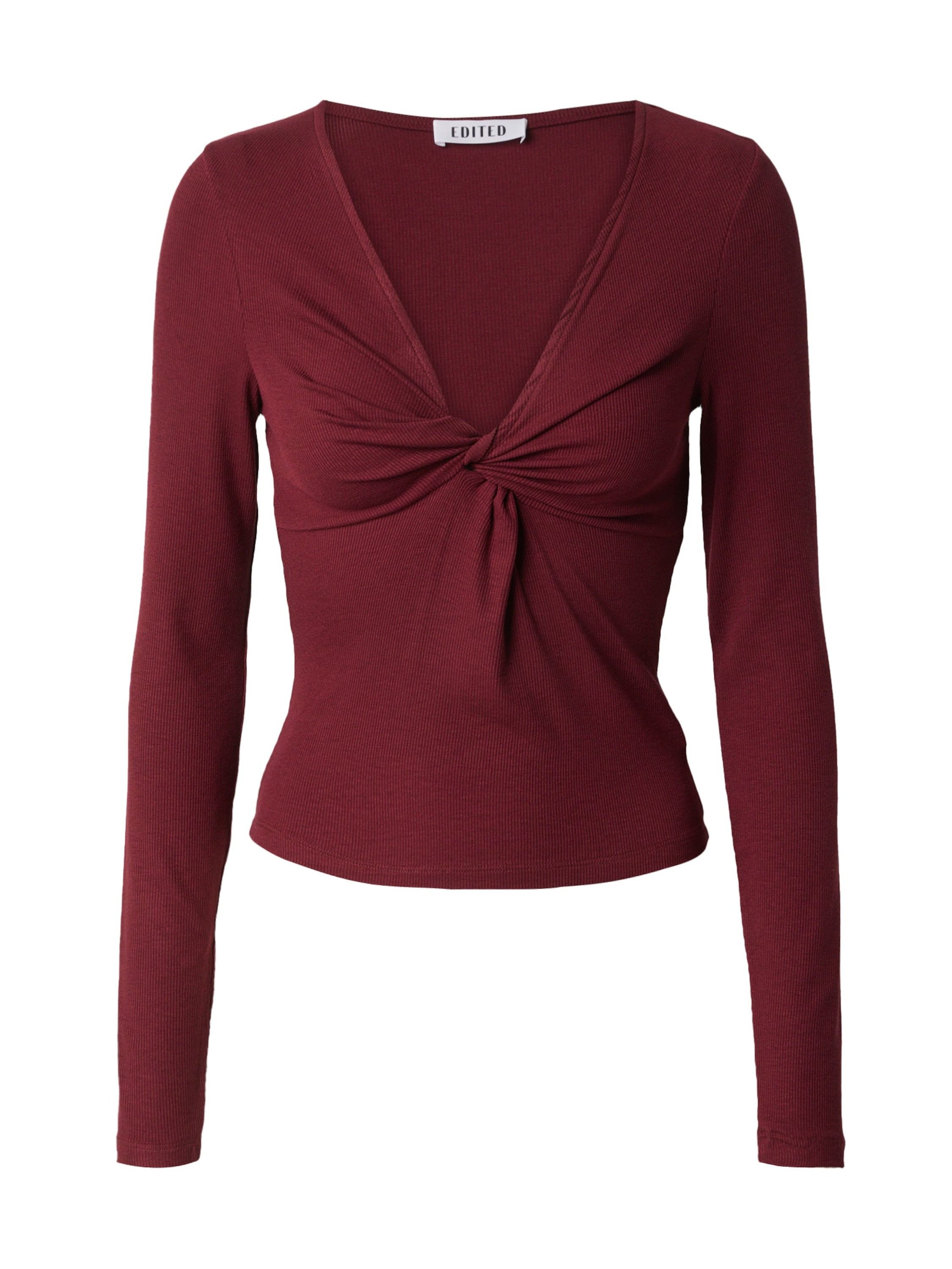 EDITED Langarmshirt Vibeke (1-tlg) Wickel-Design günstig online kaufen