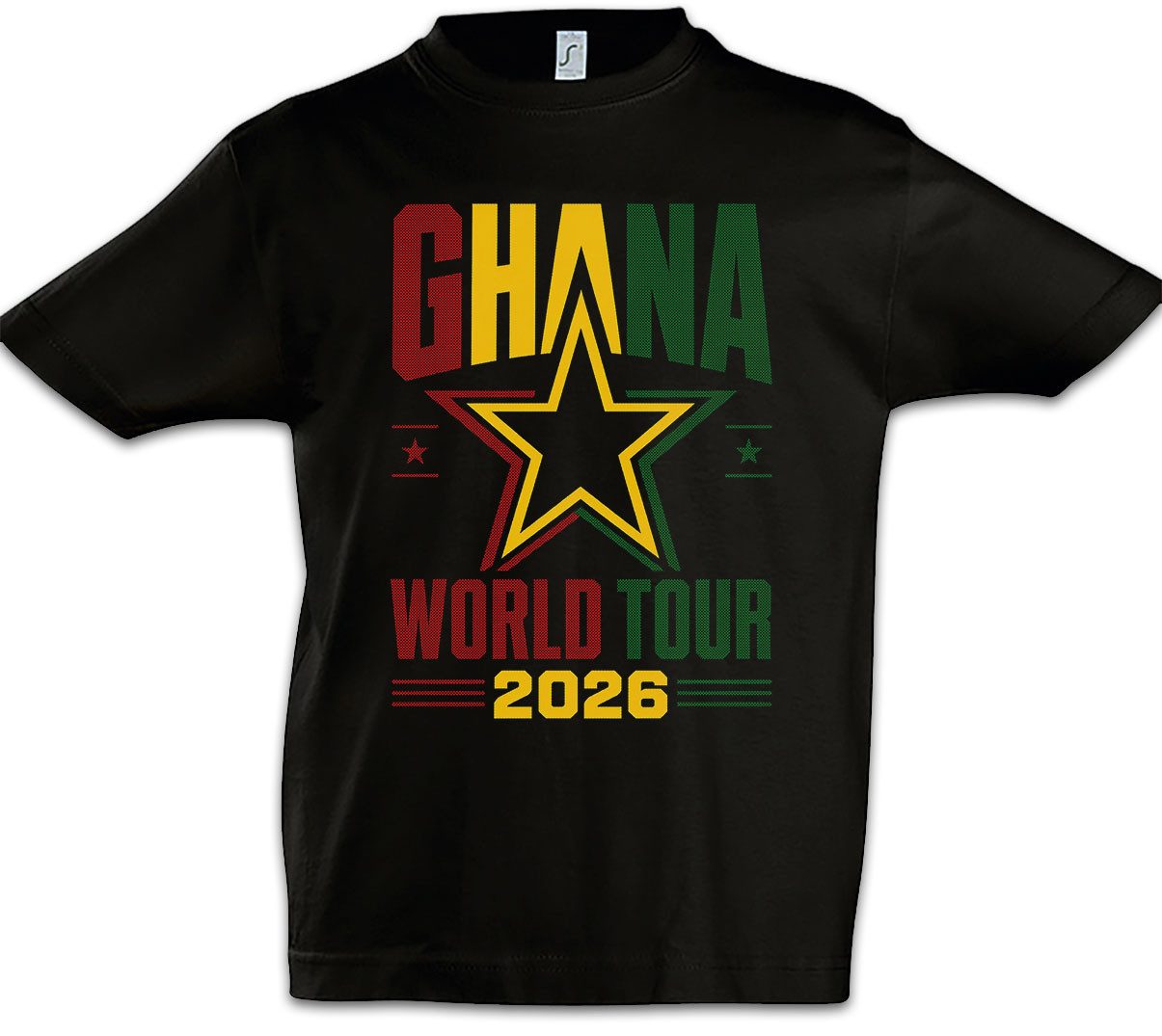 Urban Backwoods Print-Shirt Team Ghana 2 Kinder T-Shirt Afrika Africa Fußball WM Soccer Football (1-tlg) Turnier 2026 Weltmeisterschaft Fan