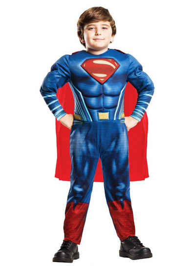 Metamorph Kostüm Justice League Superman Basic, Hochwertigeres Superhelden-Kostüm mit gepolsterten Muskelpartien