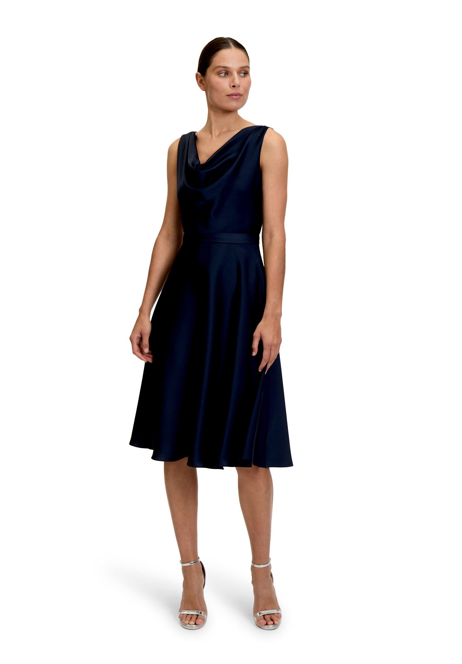 Vera Mont Cocktailkleid Damen mit Wasserfallausschnitt Form