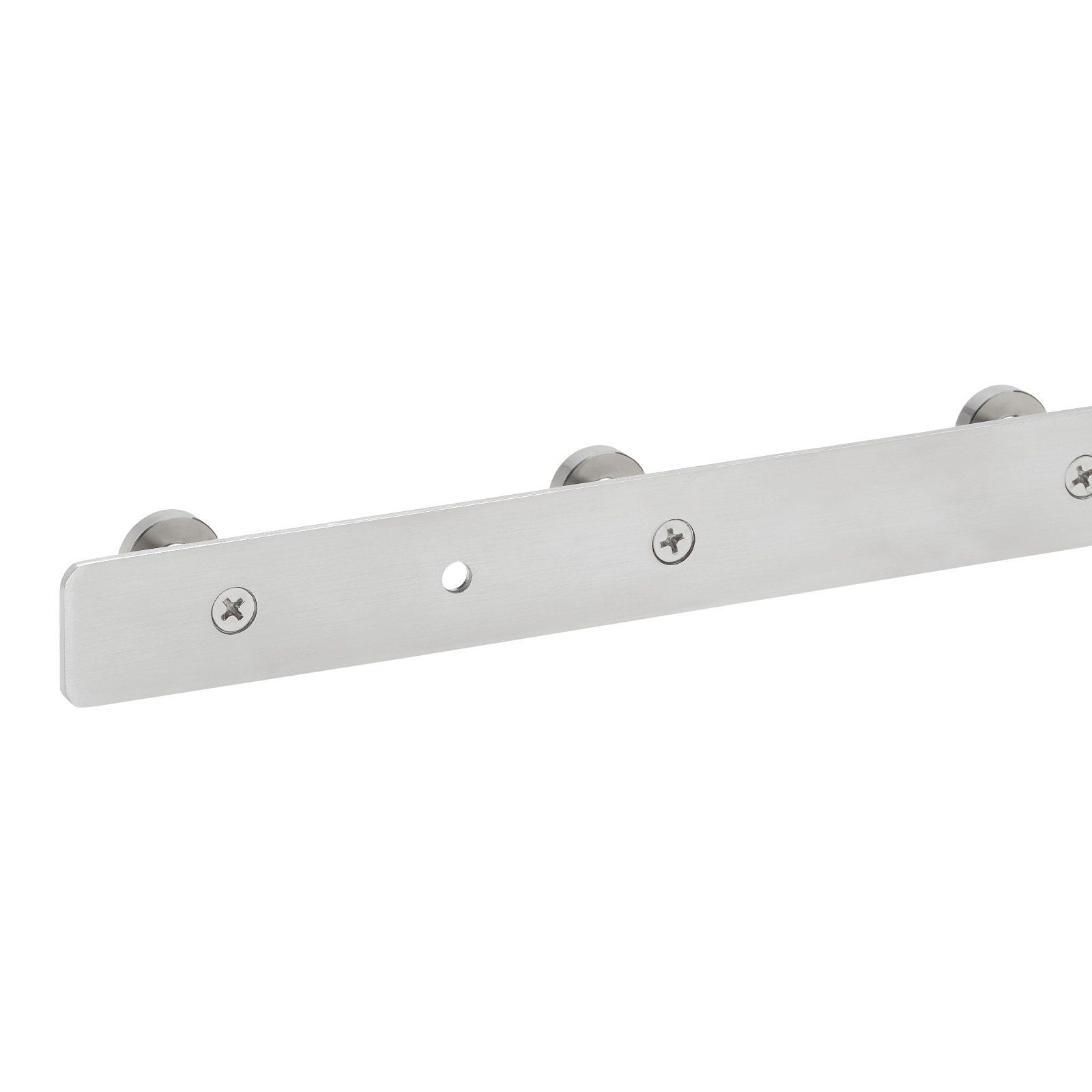 SO-TECH® Garderobenleiste Hakenleiste JOEL echt Edelstahl Garderobenhaken Wandhaken (1 St), mit 4 Haken - Länge 310 mm