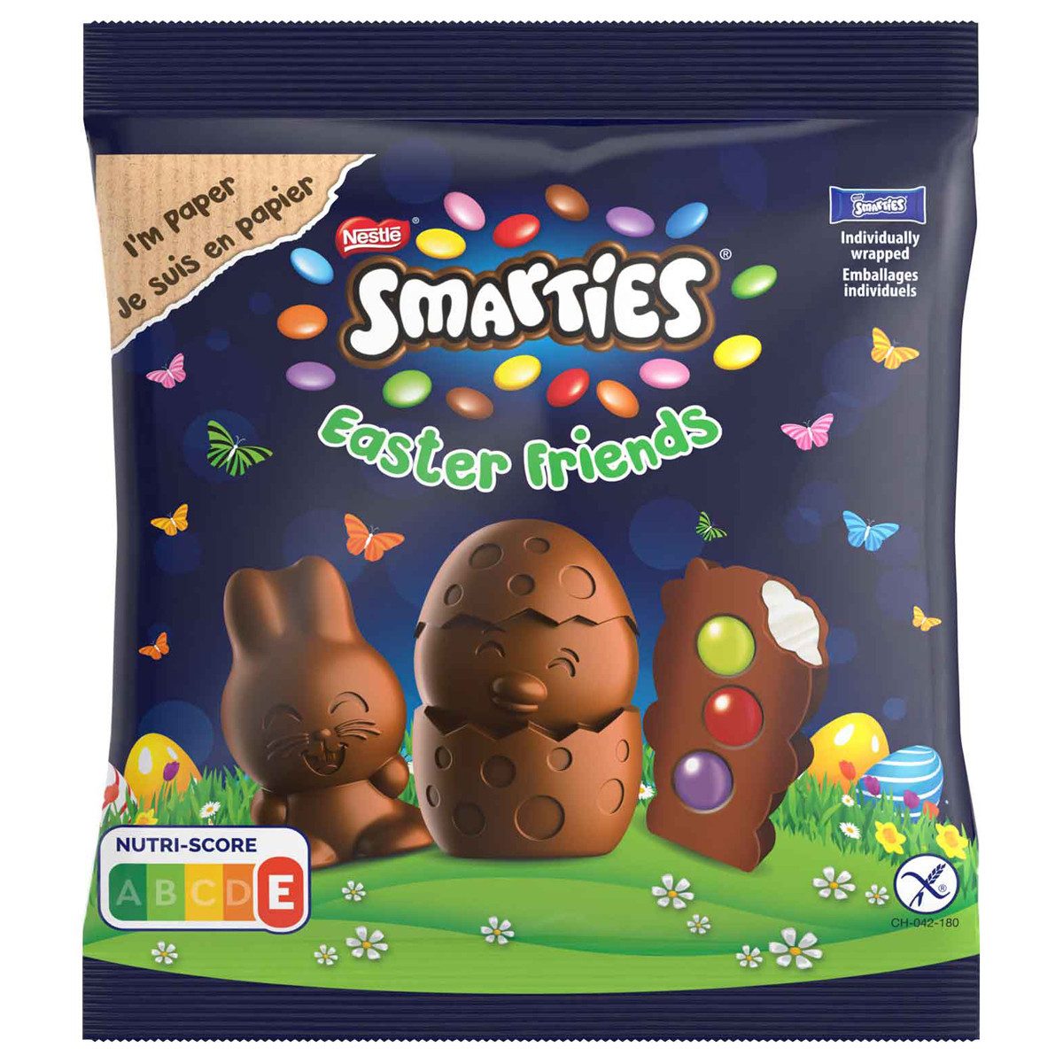 Smarties Schokolade, Smarties Easter Friends Milchschokolade gefüllt mit Schokolinsen 65g