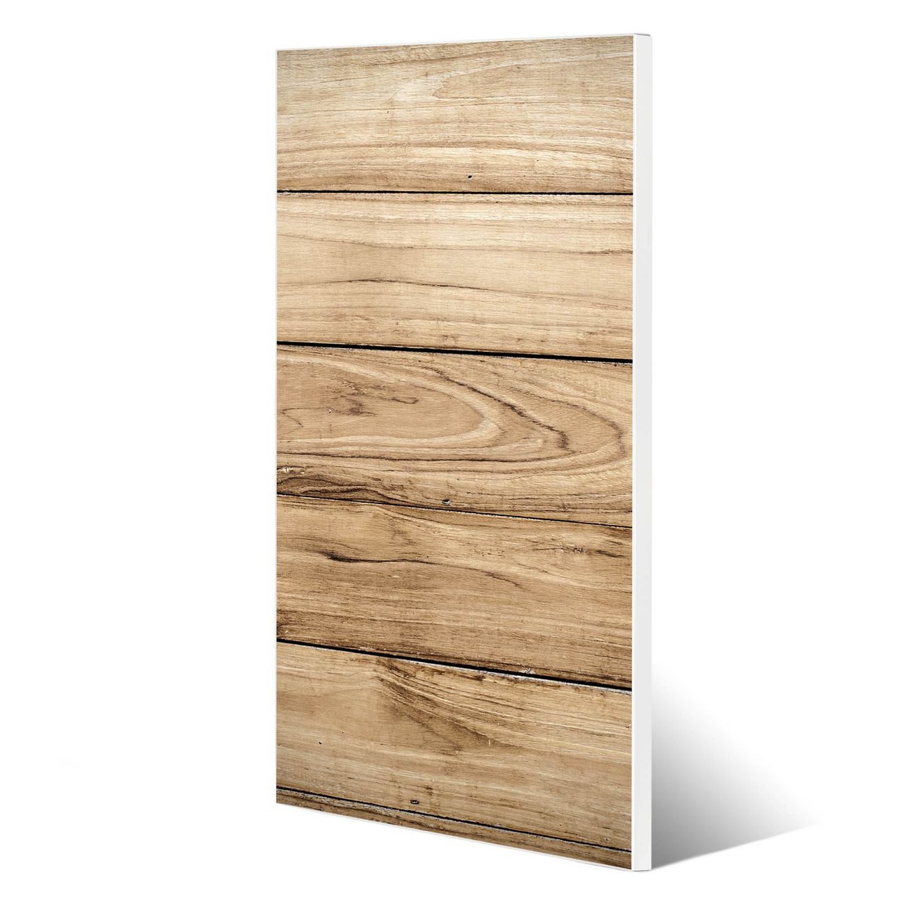 banjado Magnettafel Stahl Holzplanken, (inkl. 4 Magnete, Stahlmagnettafel)