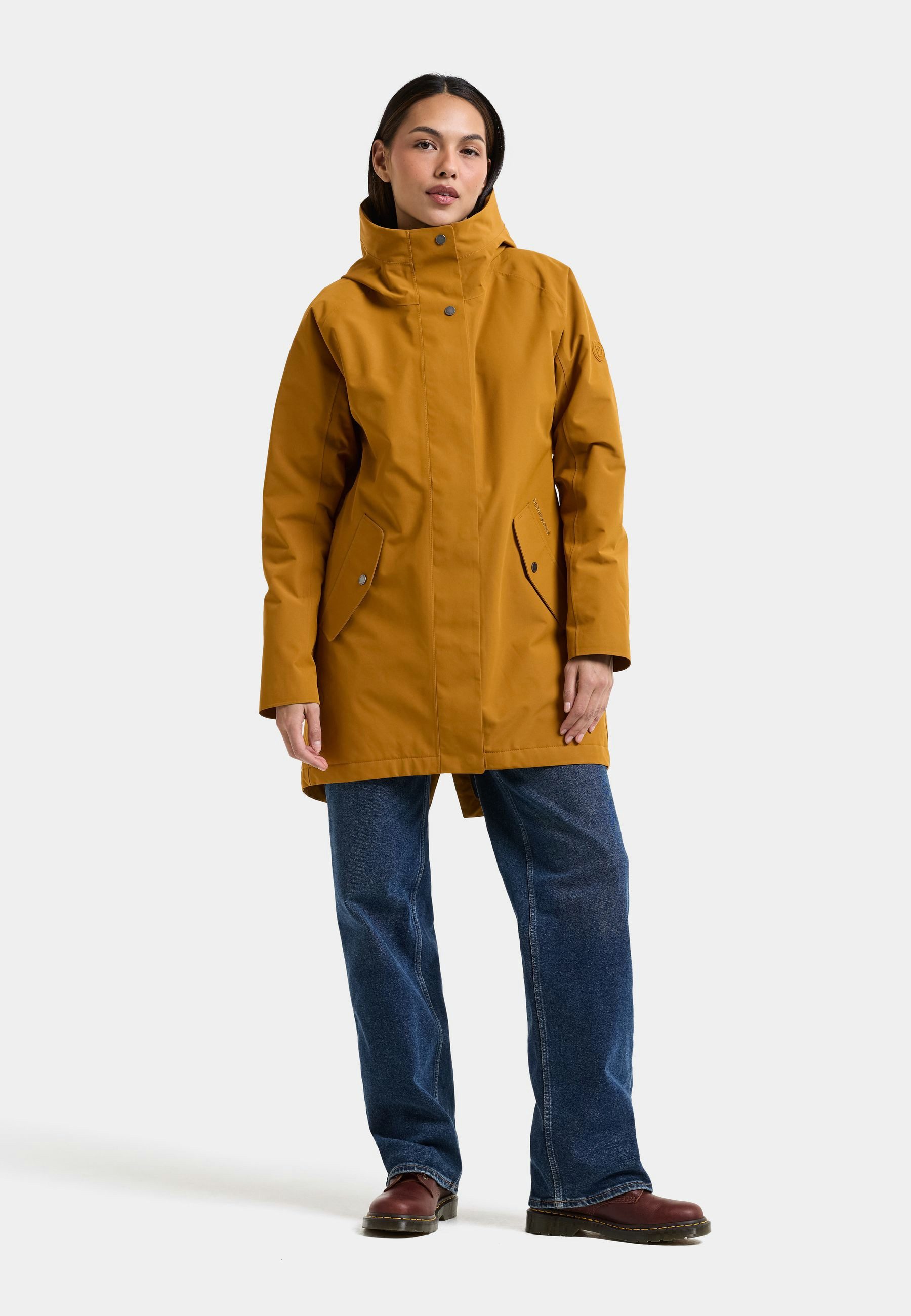Didriksons Winterjacke Damen Wintermantel Wasserdicht ALANA mit Kapuze mit Taschen