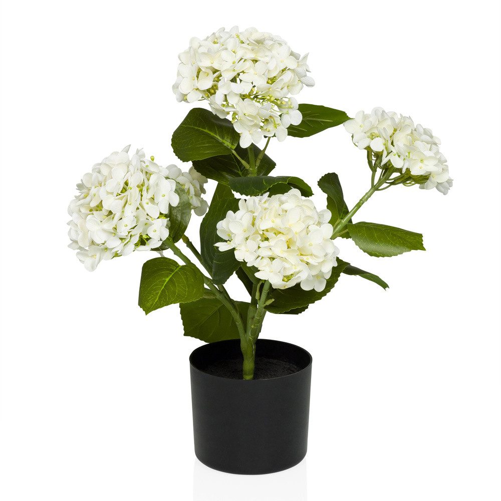 Kunstpflanze Kunstpflanze HYDRANGEA Kunststoff Hortensie, hjh günstig online kaufen