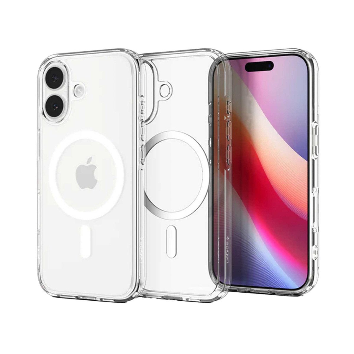 Spigen Backcover Spigen Ultra Hybrid Backcover MagSafe Apple iPhone 17 - Clear / White