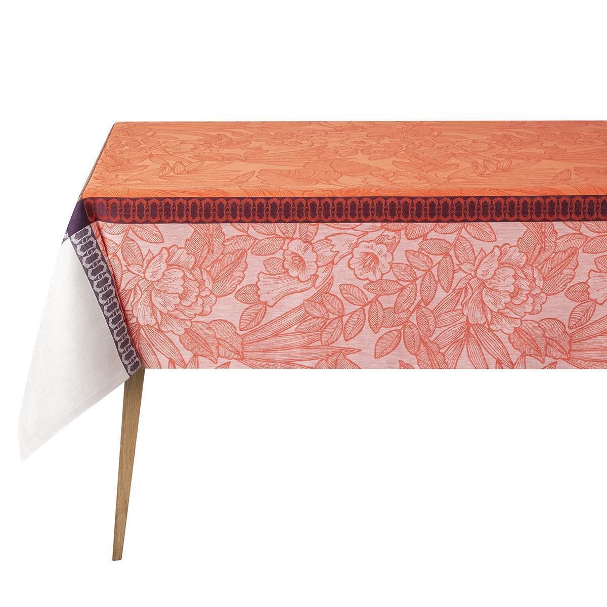 Le Jacquard Francais Tischdecke Le Jacquard Français Tischwäschekollektion Escapade Tropicale, jacquard-gewebt