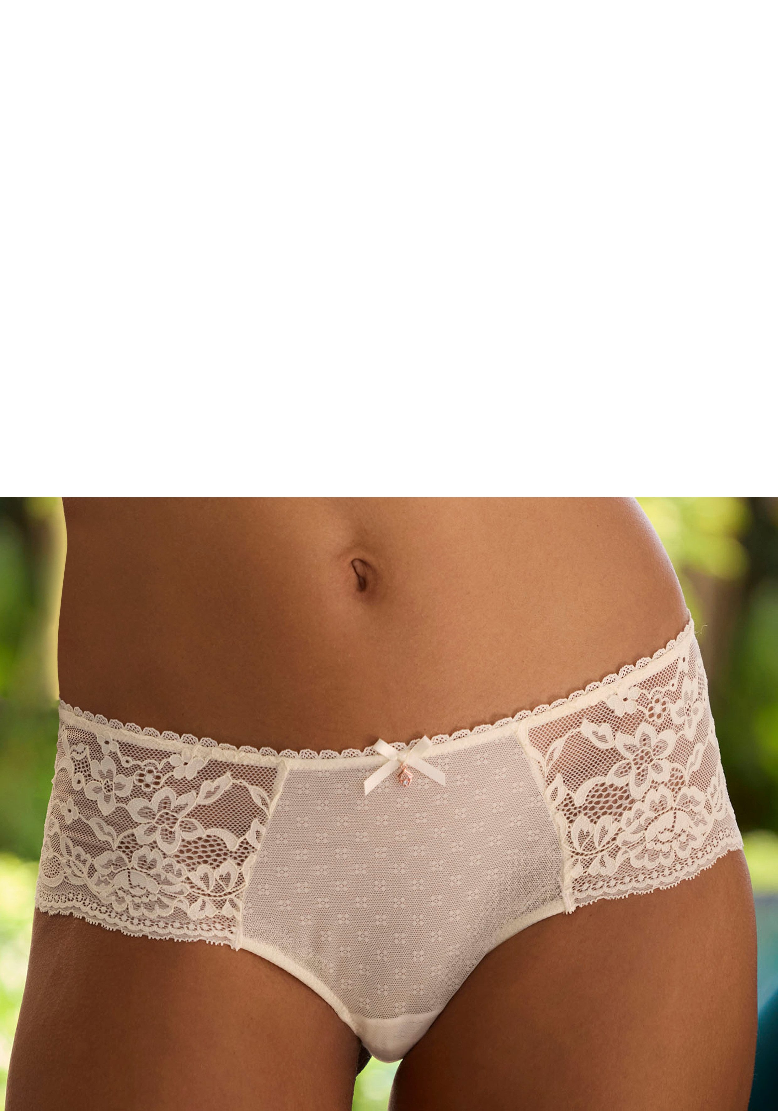 s.Oliver Panty Livie mit zarter Jacquardspitze und feinem Soft-Mesh