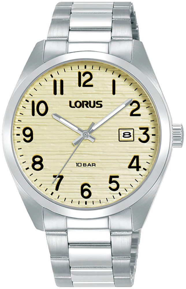 LORUS Quarzuhr Sports RH911RX9, Armbanduhr, Damenuhr, Herrenuhr, Edelstahlarmband, analog, Tag