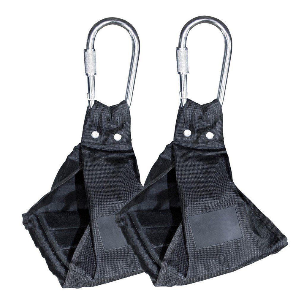 Best Body Nutrition Bauchtrainer Profi Armschlaufen für Bauchtraining - schwarz - Paar