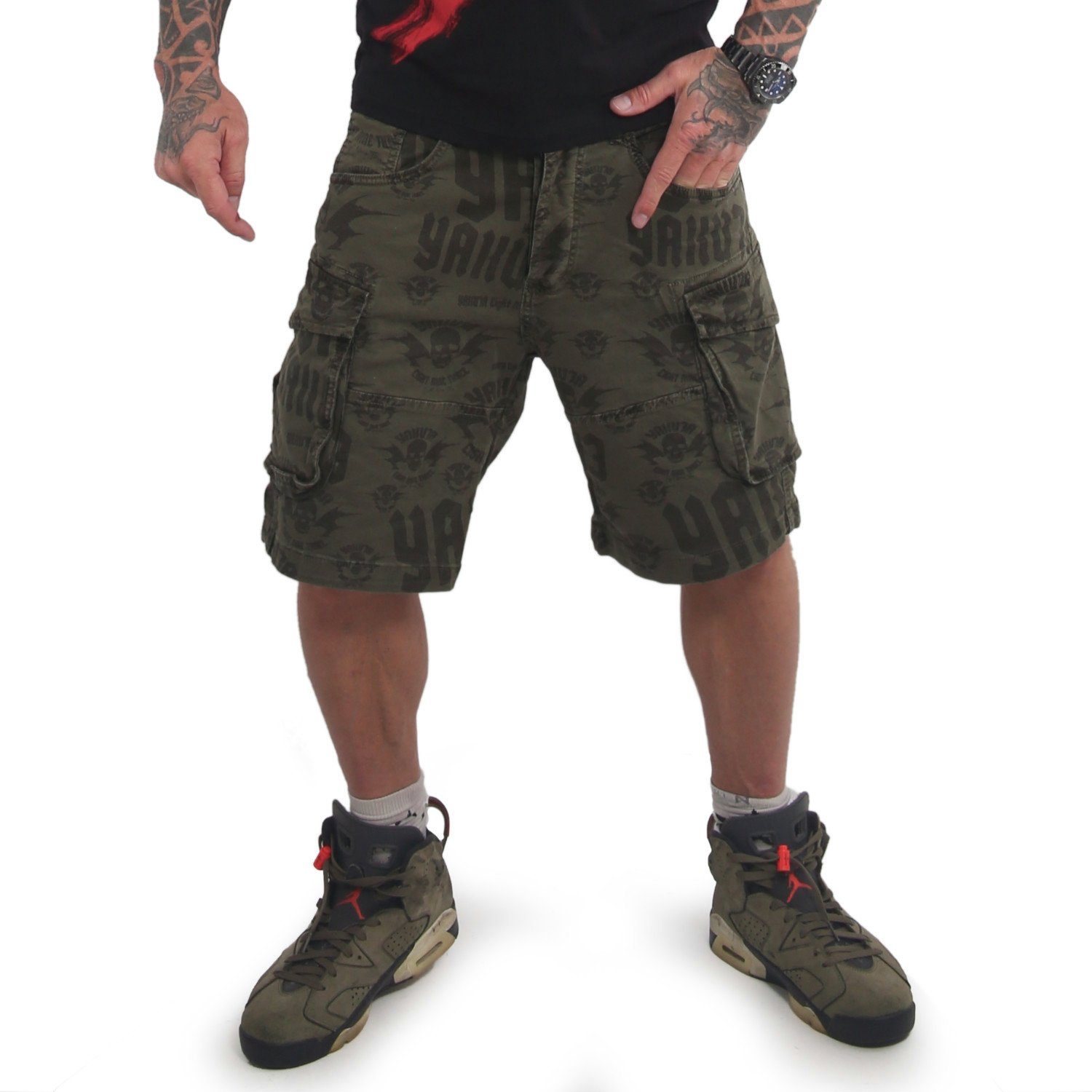 Allover Cargoshorts Old YAKUZA Tymes