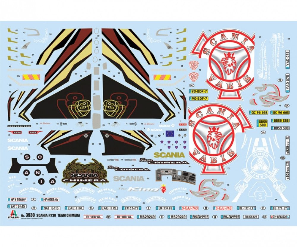 Italeri Modellbausatz Italeri 1:24 SCANIA R730 Streamline "Chimera" Truck Plastik Modellbau