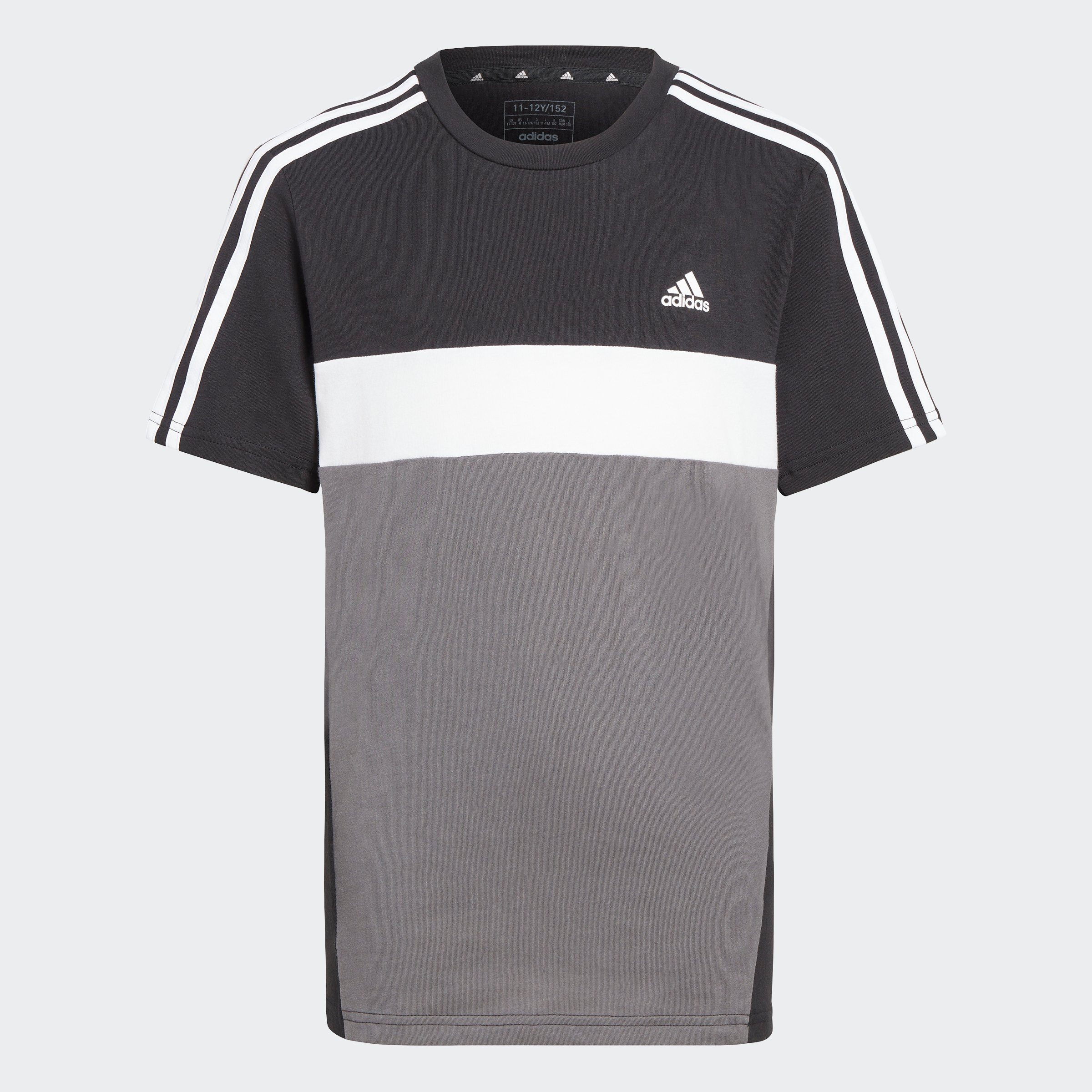 COLORBLOCK / Five White KIDS COTTON Grey / T-Shirt adidas 3-STREIFEN TIBERIO Sportswear Black