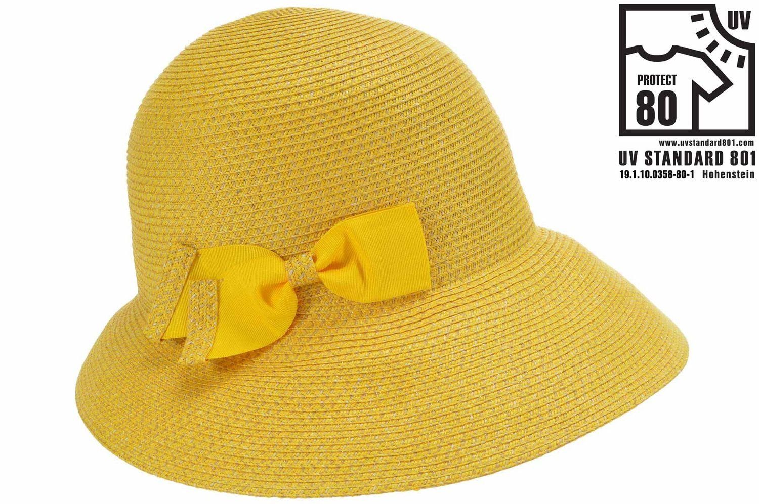 Seeberger Strohhut knautschbare melierte Schute UV-Schtuz günstig online kaufen