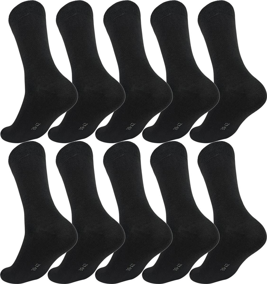 EloModa Basicsocken 10× Herren Socken Komfortbund – 80% Baumwolle – Alltag günstig online kaufen