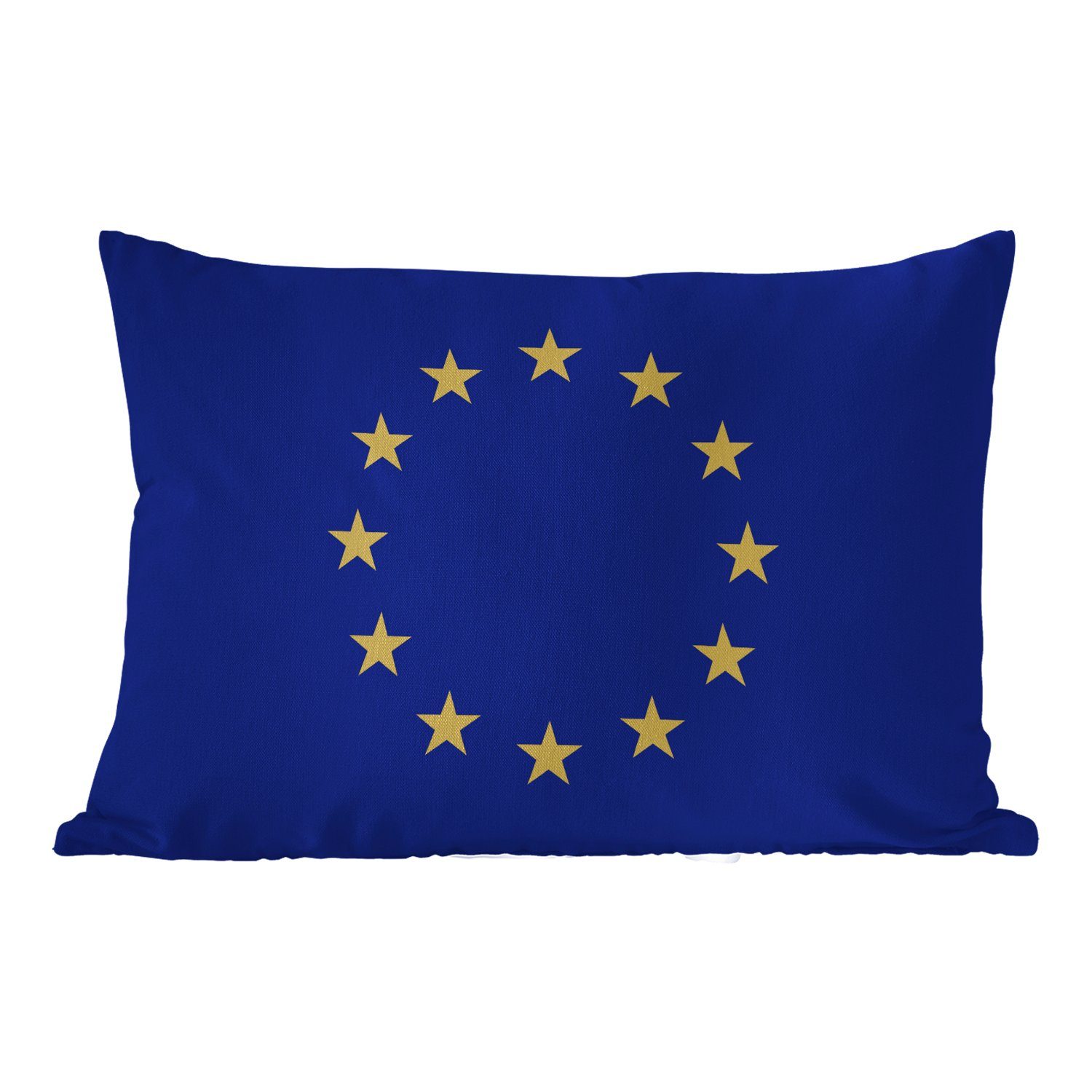 MuchoWow Dekokissen Flagge - Europäische Flagge, Outdoor-Dekorationskissen, Polyester, Dekokissenbezug, Kissenhülle | Dekokissen