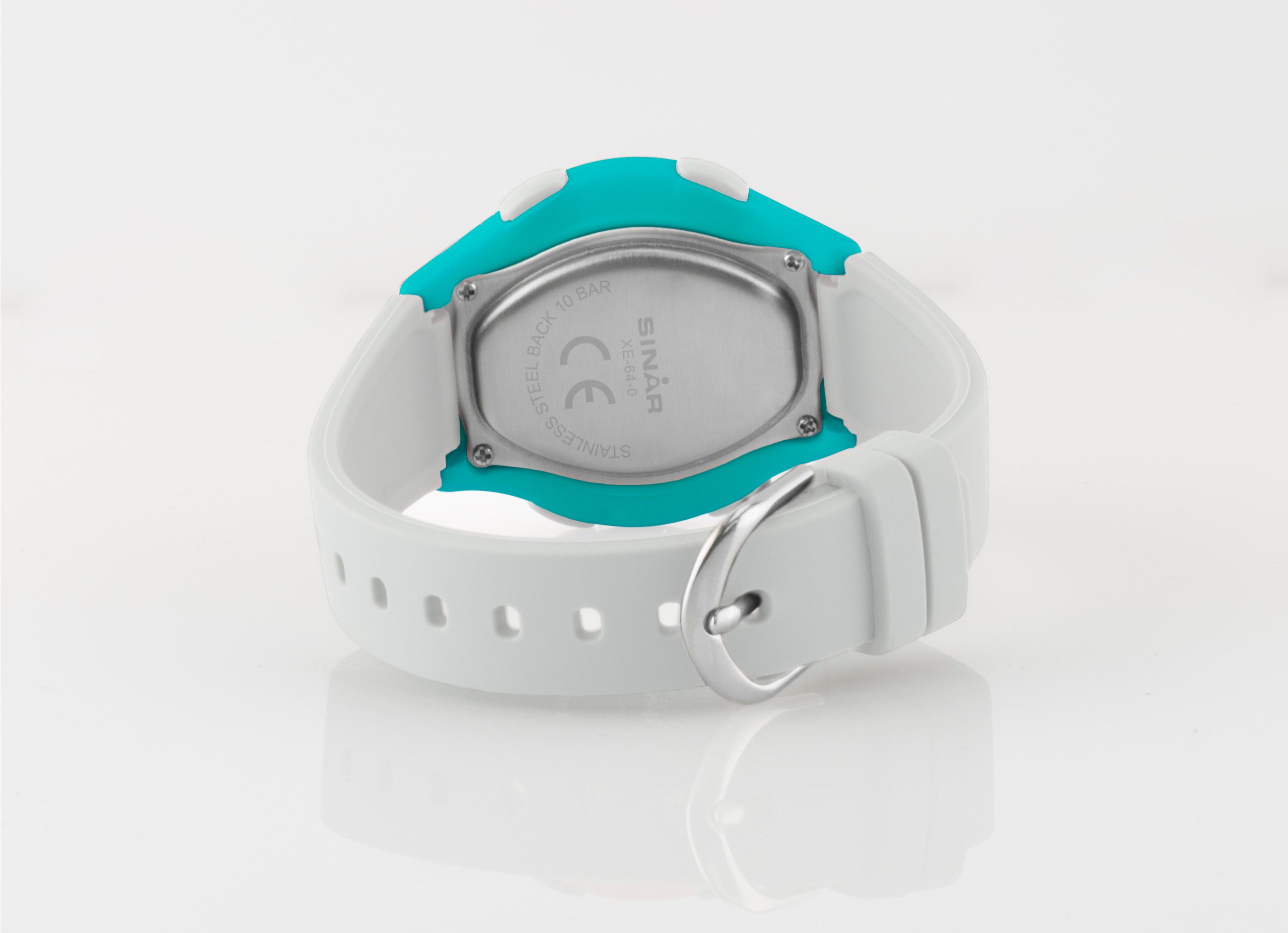SINAR Chronograph XE-64-0, Armbanduhr, Quarzuhr,Digitaluhr,Damen, Jugendliche,bis 10 bar wasserd.