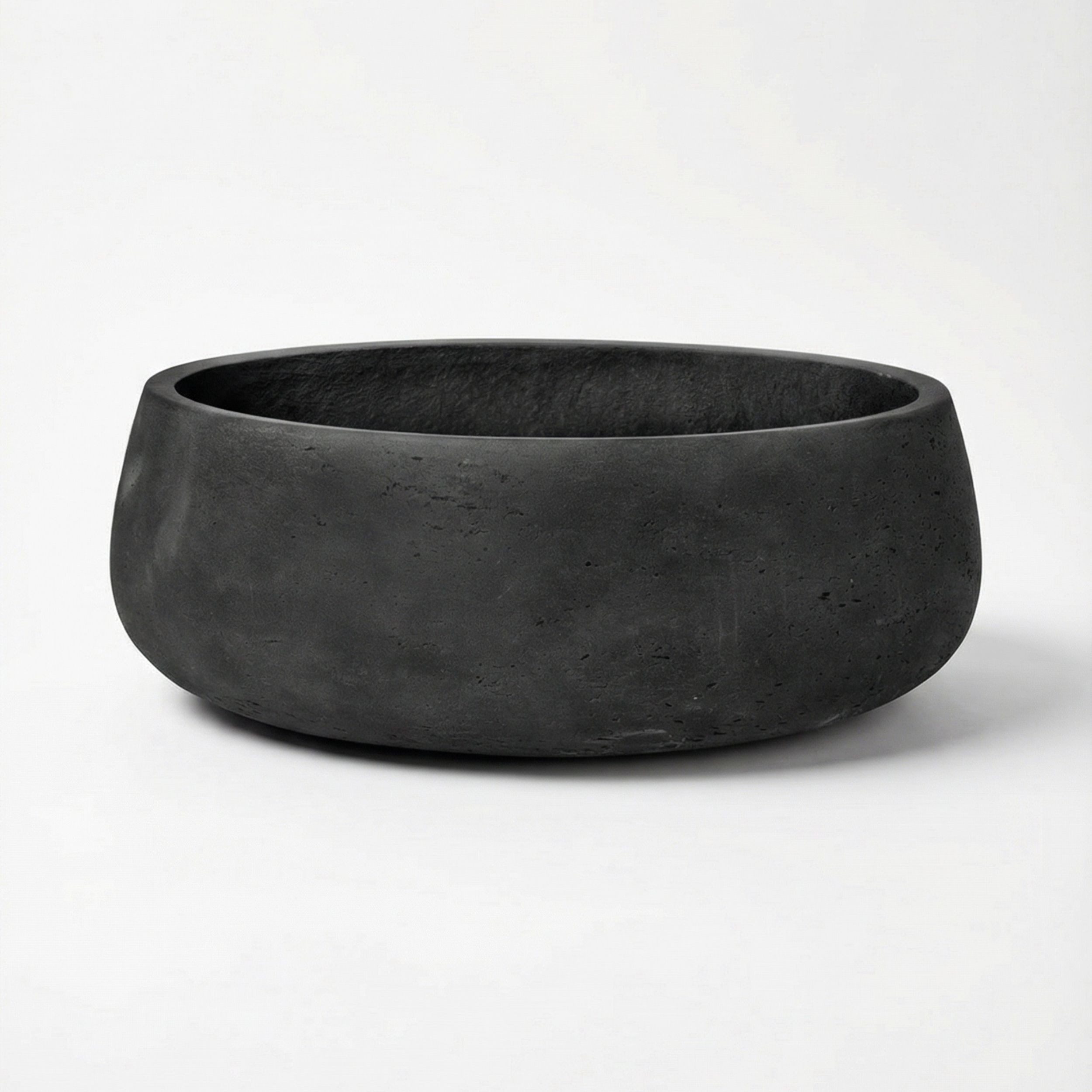 finestgreen Pflanzschale Eileen, Fiberclay Pflanzkübel in Beton-Optik für Innen & Außen