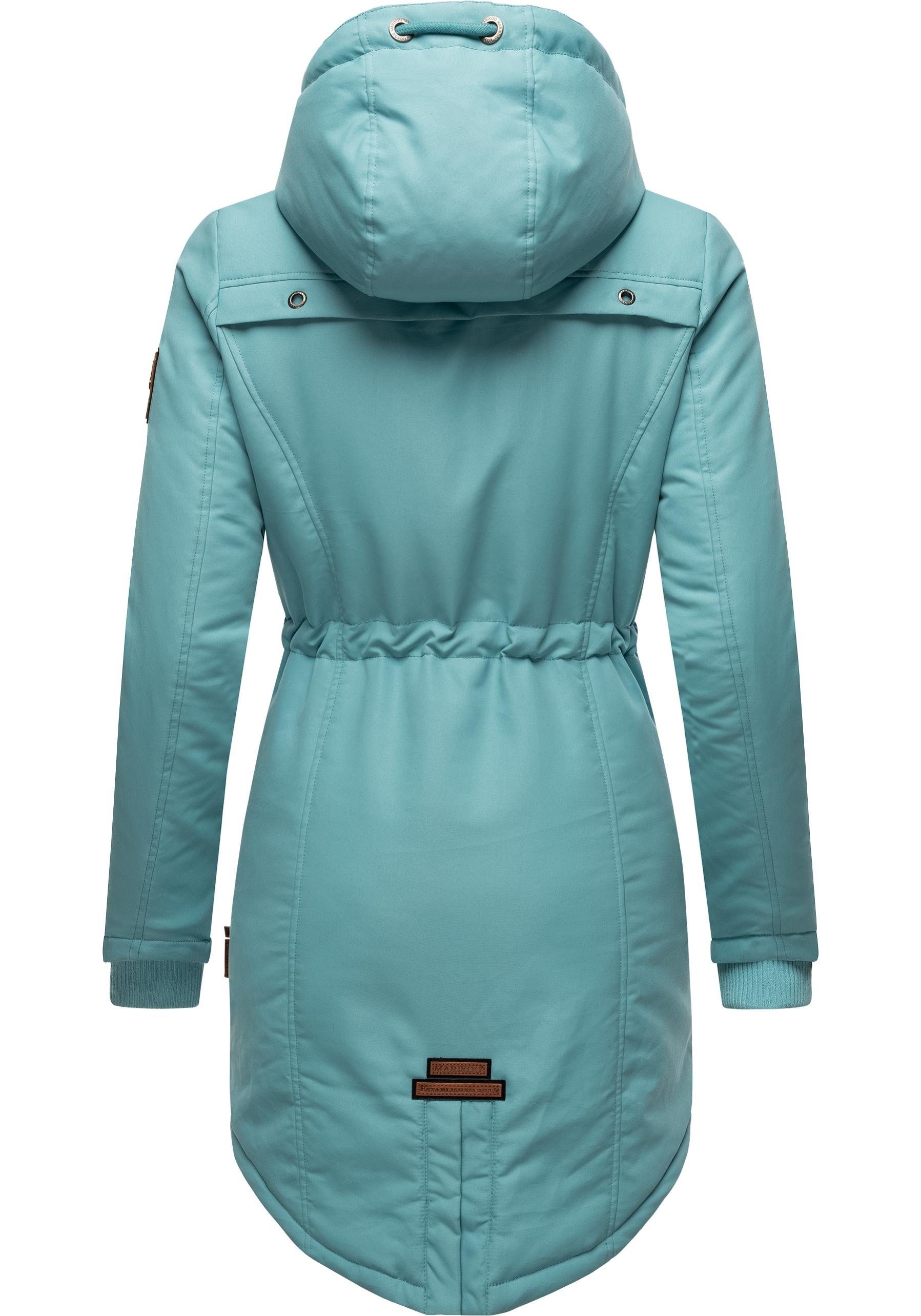 Marikoo Wintermantel Kamii sportlicher Damen Winterparka mit abnehmb. Kapuze