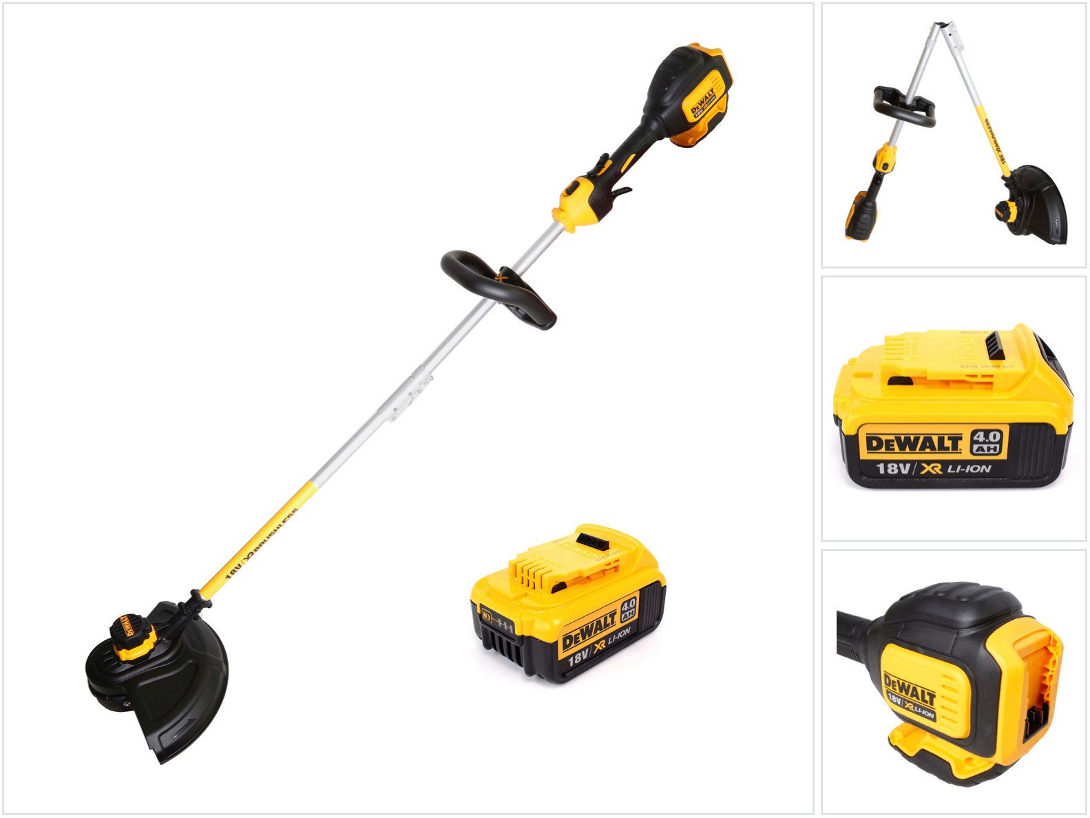 DeWalt Akku-Rasentrimmer DCM 561 PBS 18 V Brushless Li-Ion Akku Триммеры mit geteilter Wel