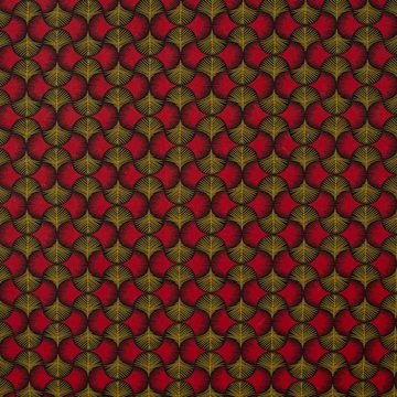 Vorhang SCHÖNER LEBEN. Vorhang Ginkgo Blätter rot ocker schwarz 245cm, SCHÖNER LEBEN., Smokband (1 St), blickdicht, Baumwolle, handmade, made in Germany, vorgewaschen