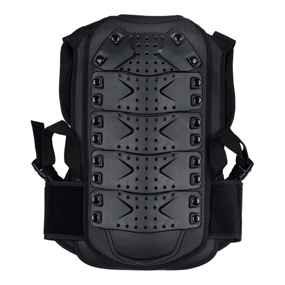 FunSport-Factory Protektorenweste Protektorenweste Kinder Jugend Body Protector Schwarz, Hartschale, atmungsaktiv, verstellbar, flexibler Rücken – Bild 4 von 4