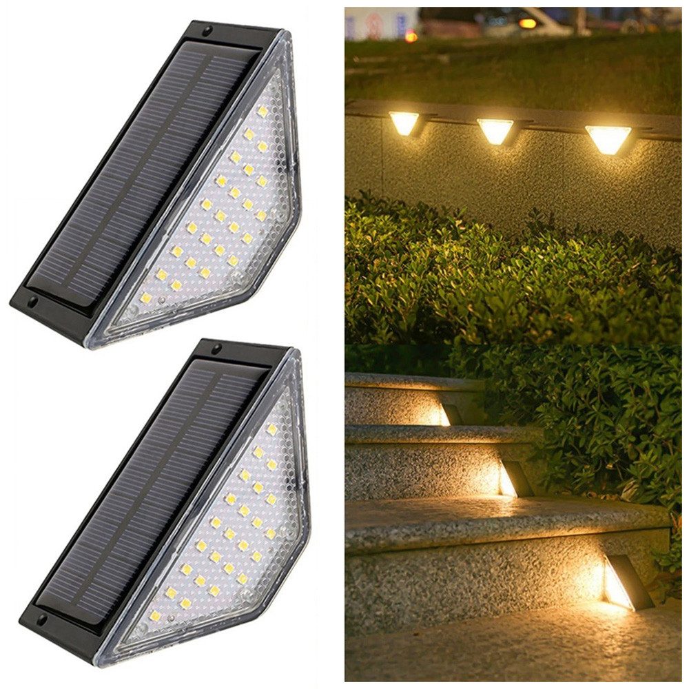 QUBEBU LED Gartenleuchte Solar-Terrassenleuchten, 2/4/6/8/10 Stück, Solar-S günstig online kaufen