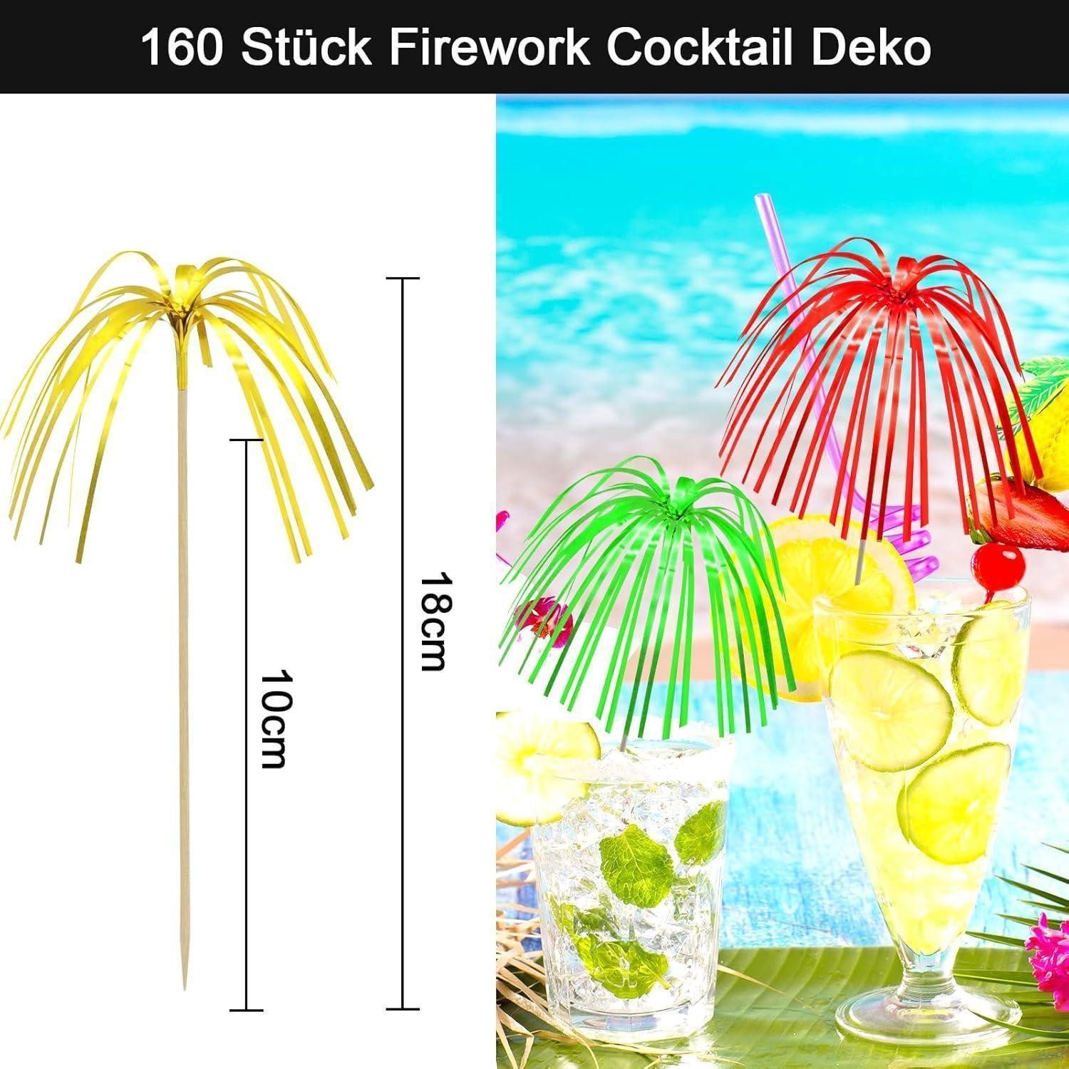 LuxusKollektion Partyspieße Cocktailspieße Deko Feuerwerk Glitzer Party Hochzeit 160