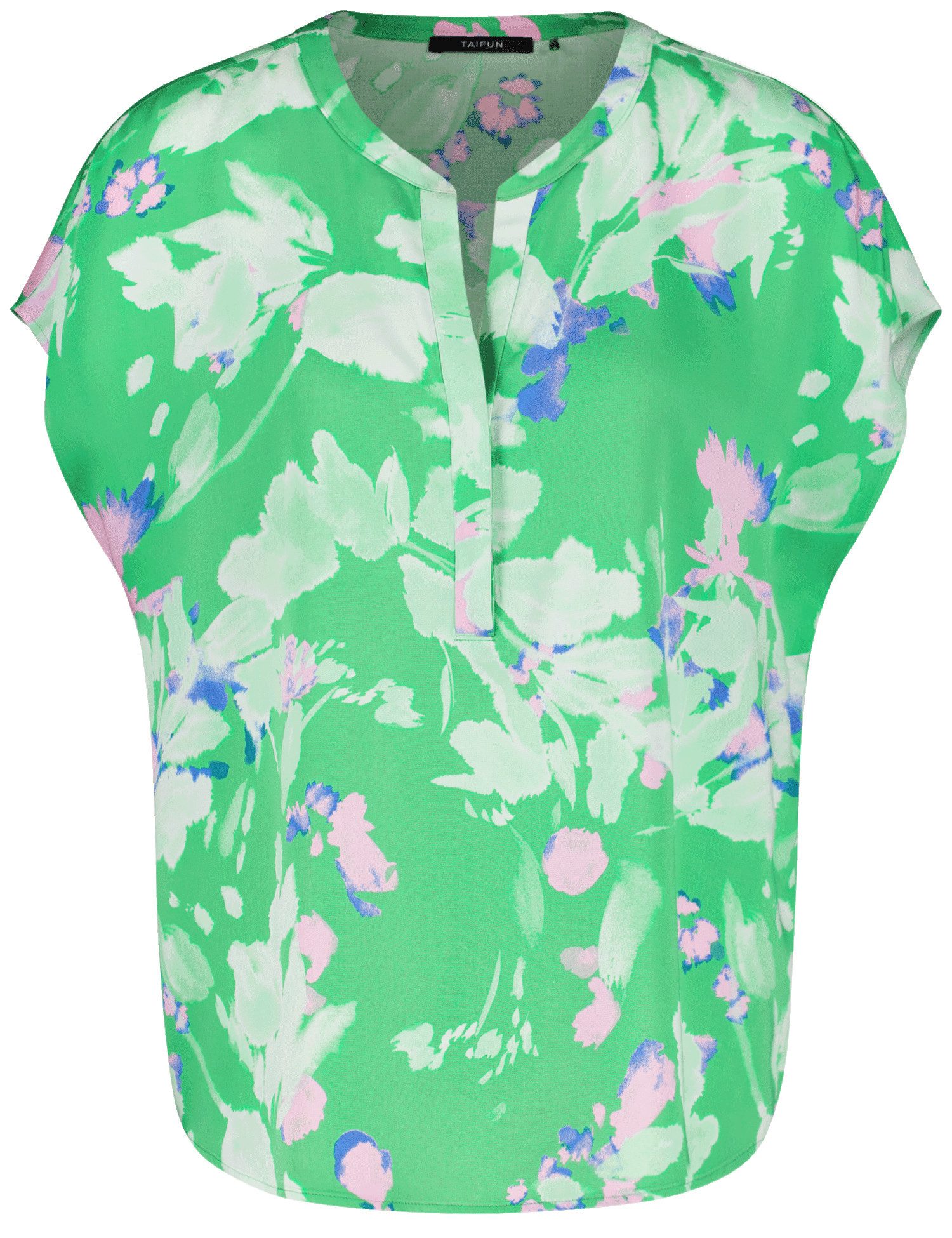 Taifun Kurzarmbluse - Kurzarmbluse mit Floral-Print - Modische Damenbluse