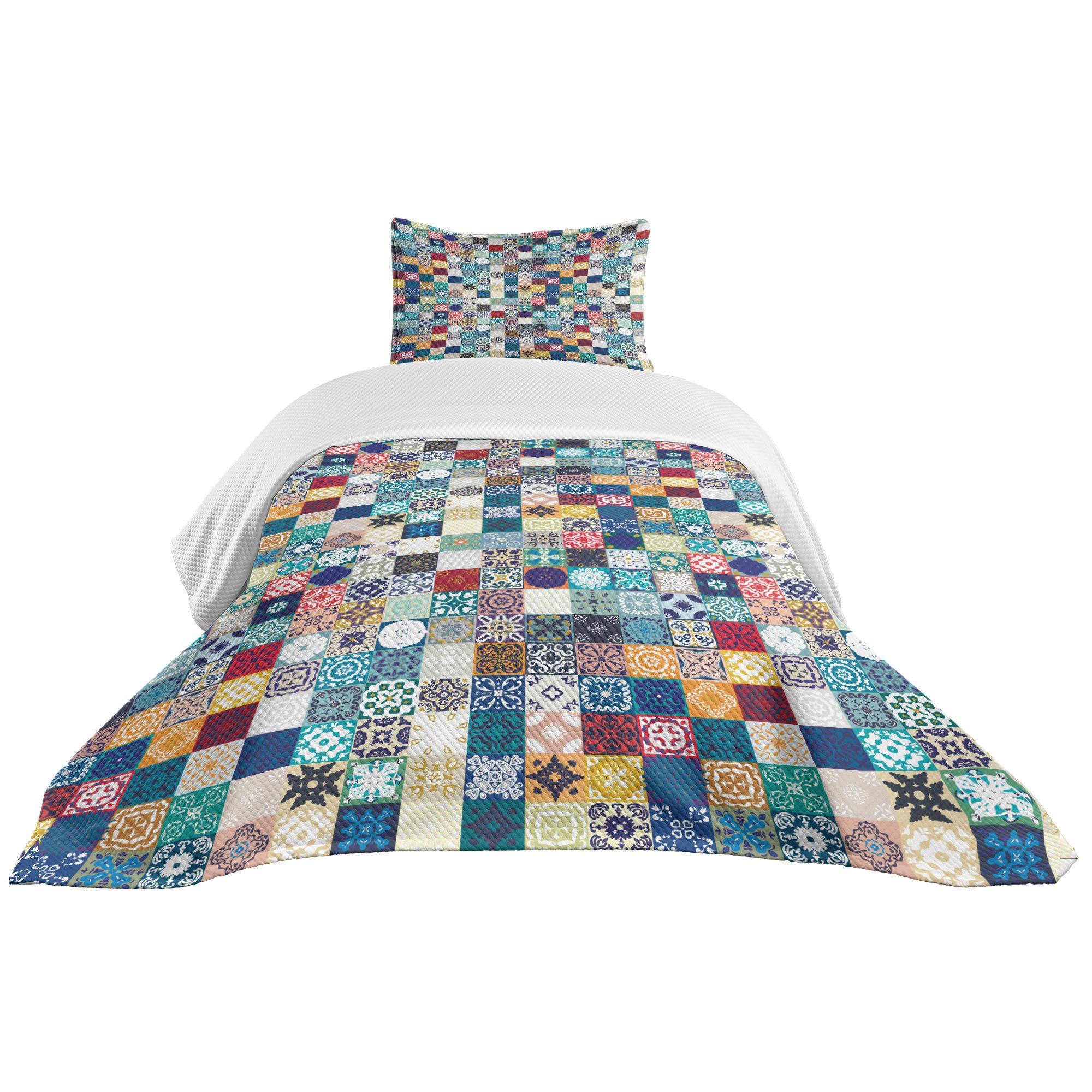 Abakuhaus Tagesdecke Set mit Kissenbezügen Waschbar, marokkanisch Aufwändig günstig online kaufen