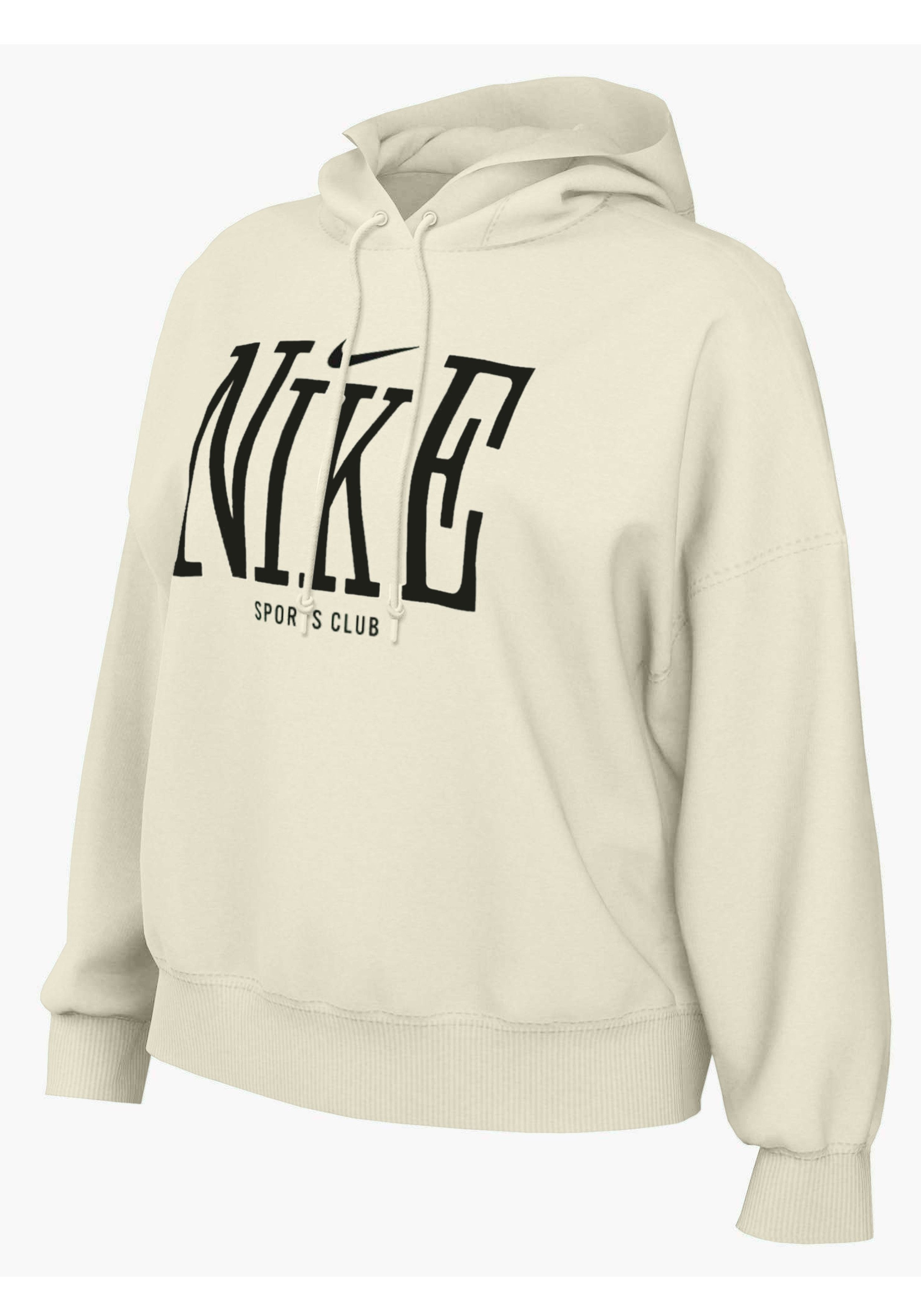 Nike Sportswear Kapuzensweatshirt W NSW PHNX FLC OS GFX HDY mit Kordelverschluss, atmungsaktives Material, gerader Abschluss