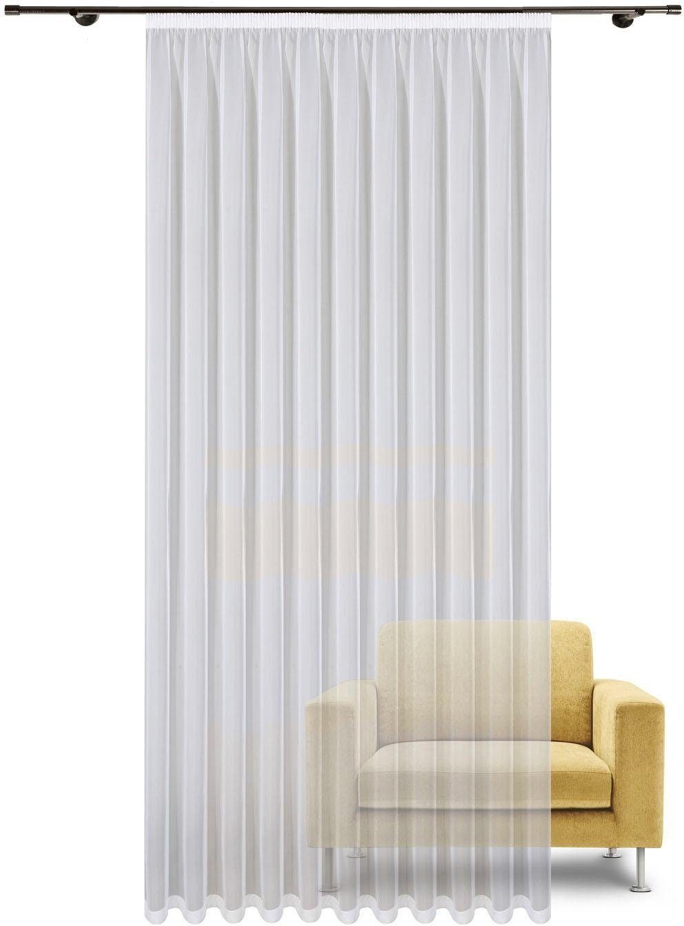 Gerster Gardine Jody (1 St), Kräuselband, transparent, Voile, Fertig konfektionierter Store aus Voile