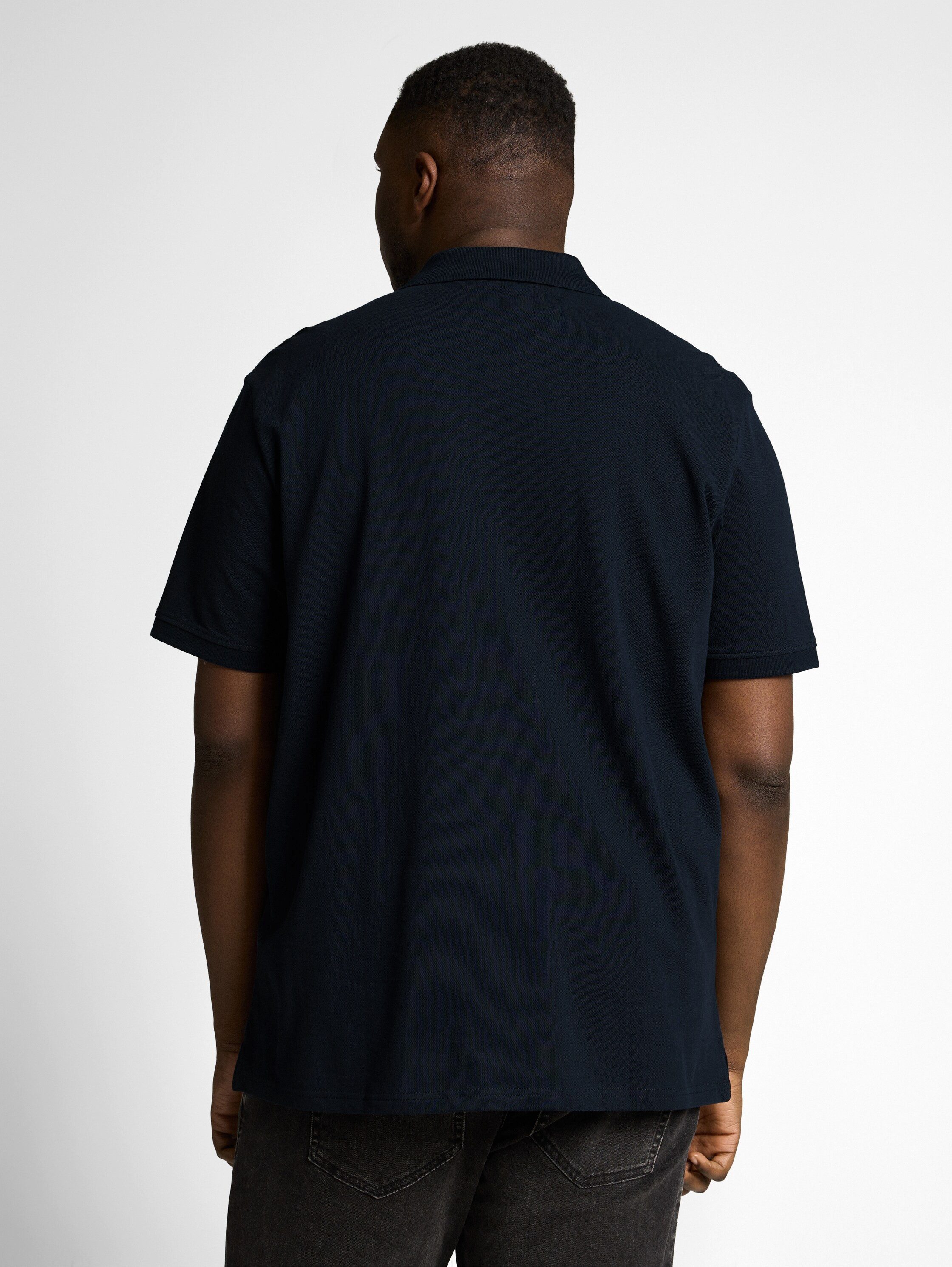 TOM TAILOR PLUS Poloshirt mit Logo-Stickerei - Große Größen
