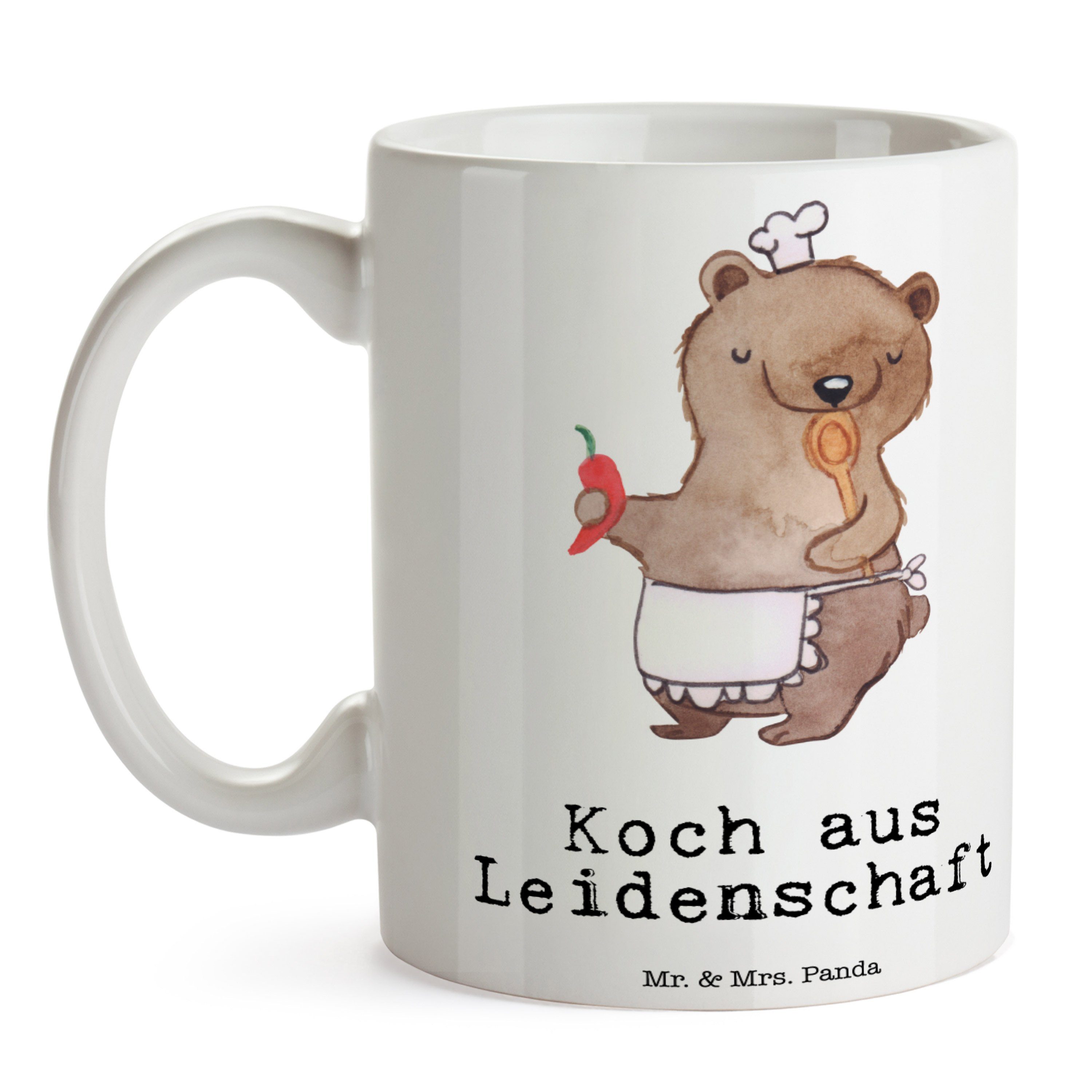 Koch Panda Tasse Kaffeetasse, Leidenschaft Schenken, Danke, & Geschenk, - - aus Mrs. Keramik Weiß Mr.