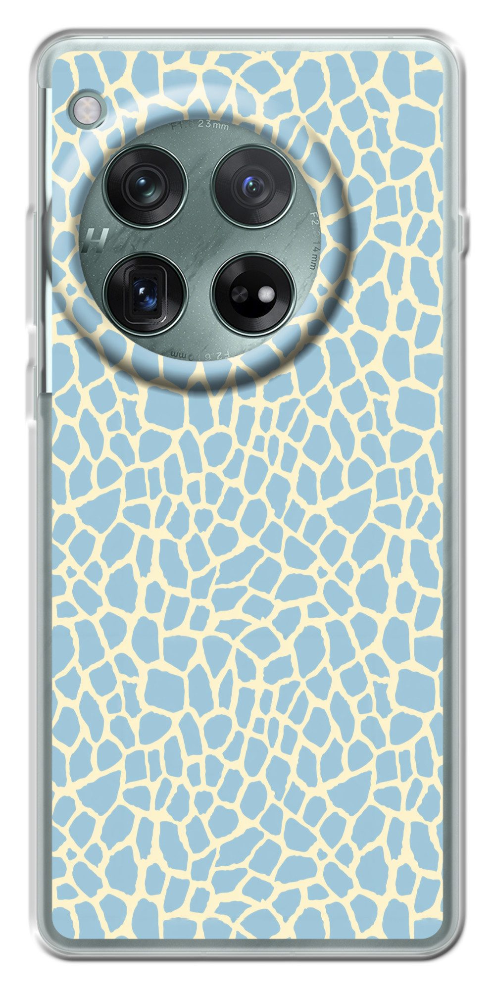 MuchoWow Handyhülle für OnePlus 12r Giraffe - Modern - Blau, Handy Case, Silikon, Bumper Case Dünn