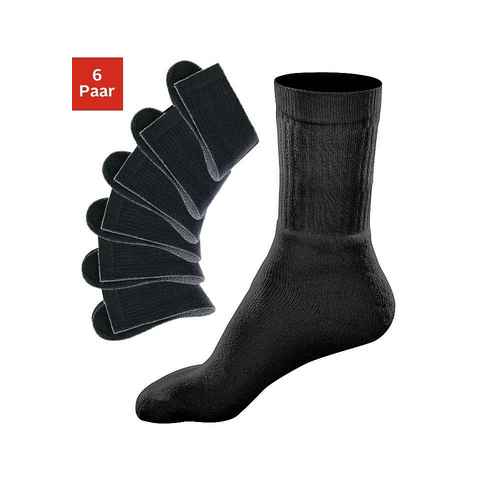 Go in Tennissocken (Packung, 6-Paar) mit geripptem Schaft