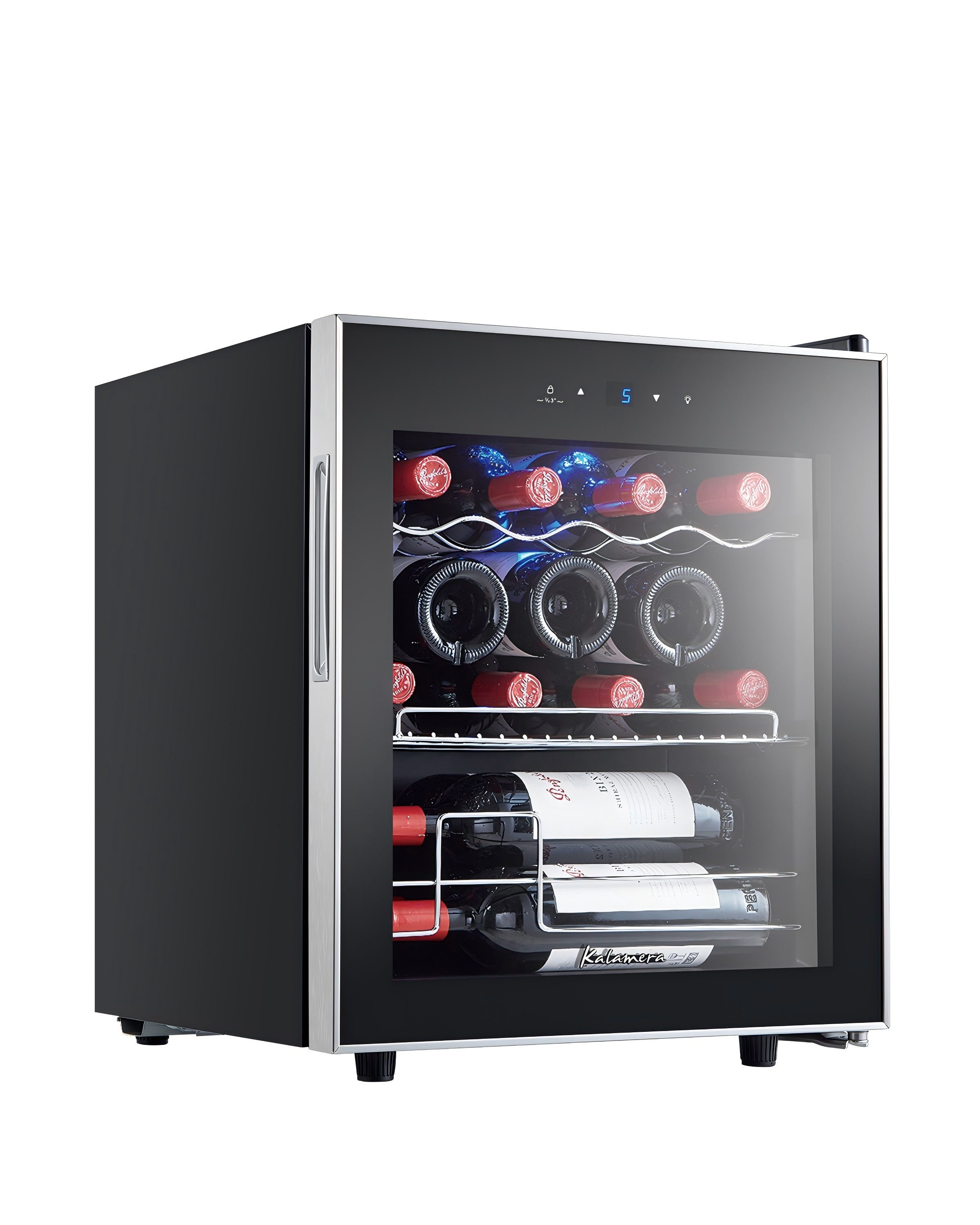 kalamera Weinkühlschrank KRC-40FCSS, für 15 Standardflaschen á 0,75l
