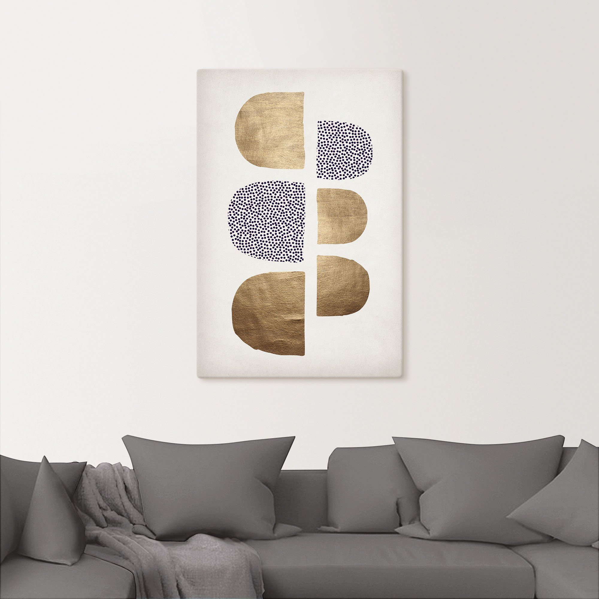 Artland Leinwandbild Geometrische Abstracta, Muster (1 St), auf Holzrahmen gespannt