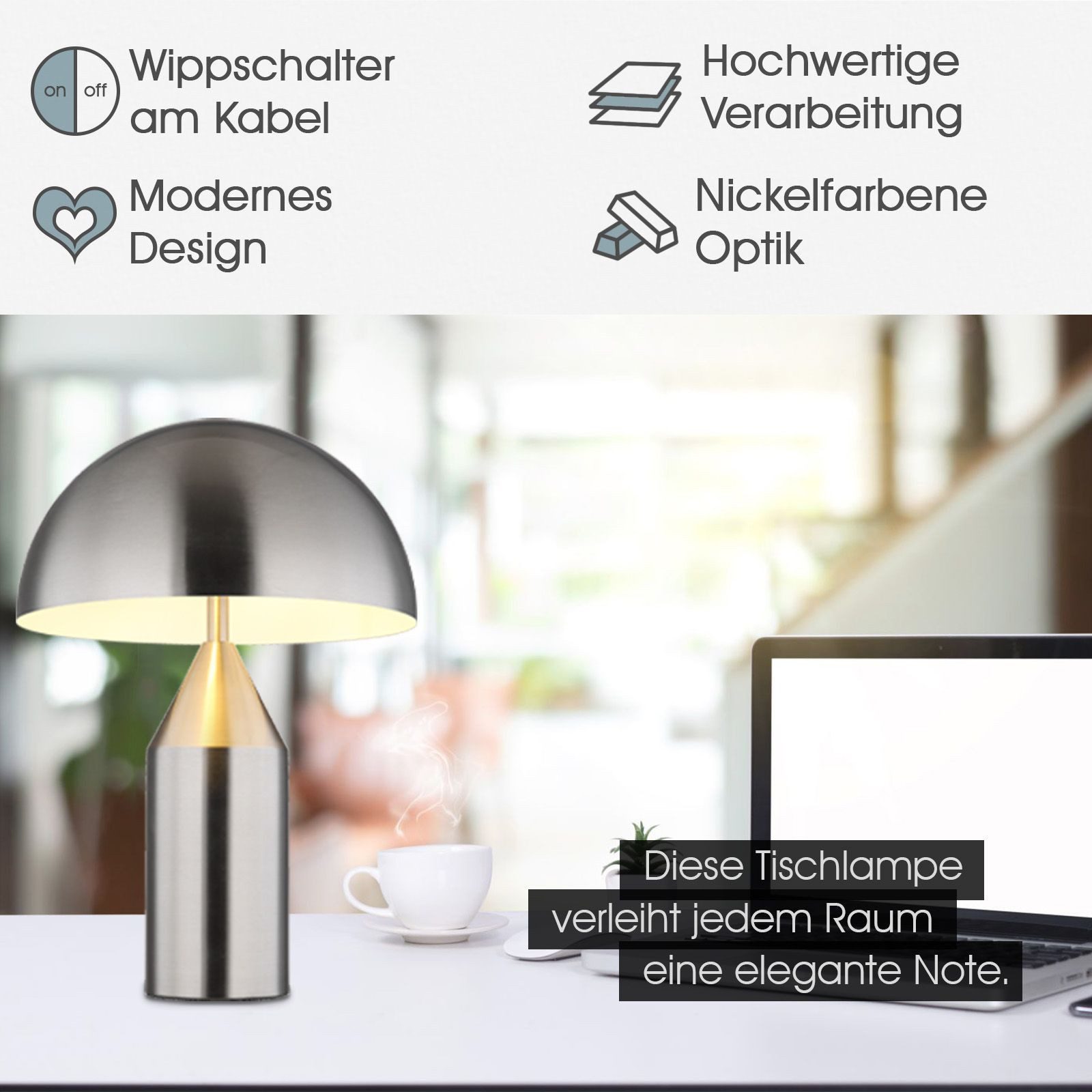 bmf-versand Tischleuchte Tischleuchte Wohnzimmer Tischlampe Schlafzimmer Na günstig online kaufen