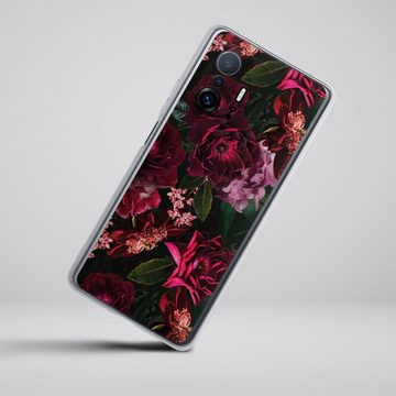 DeinDesign Handyhülle Rose Blumen Blume Dark Red and Pink Flowers, Xiaomi 11T 5G Silikon Hülle Bumper Case Handy Schutzhülle